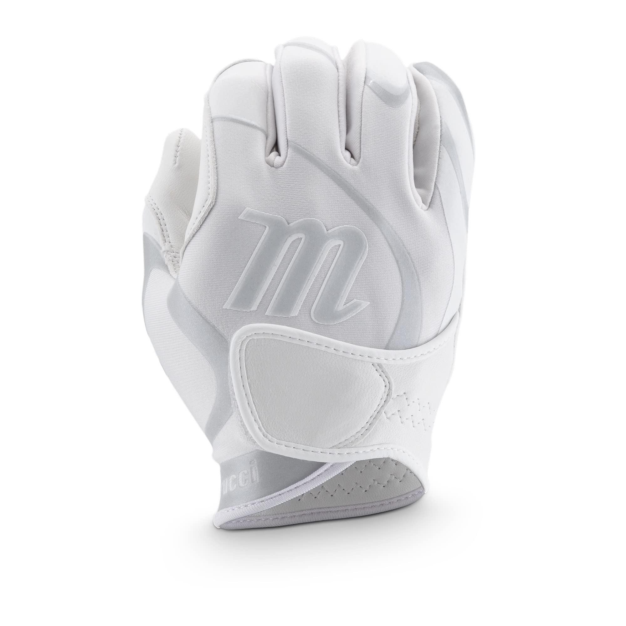 Marucci Marucci - VERGE Fastpitch Batting Glove Adult (MBGVRG-W/SIL-AL)