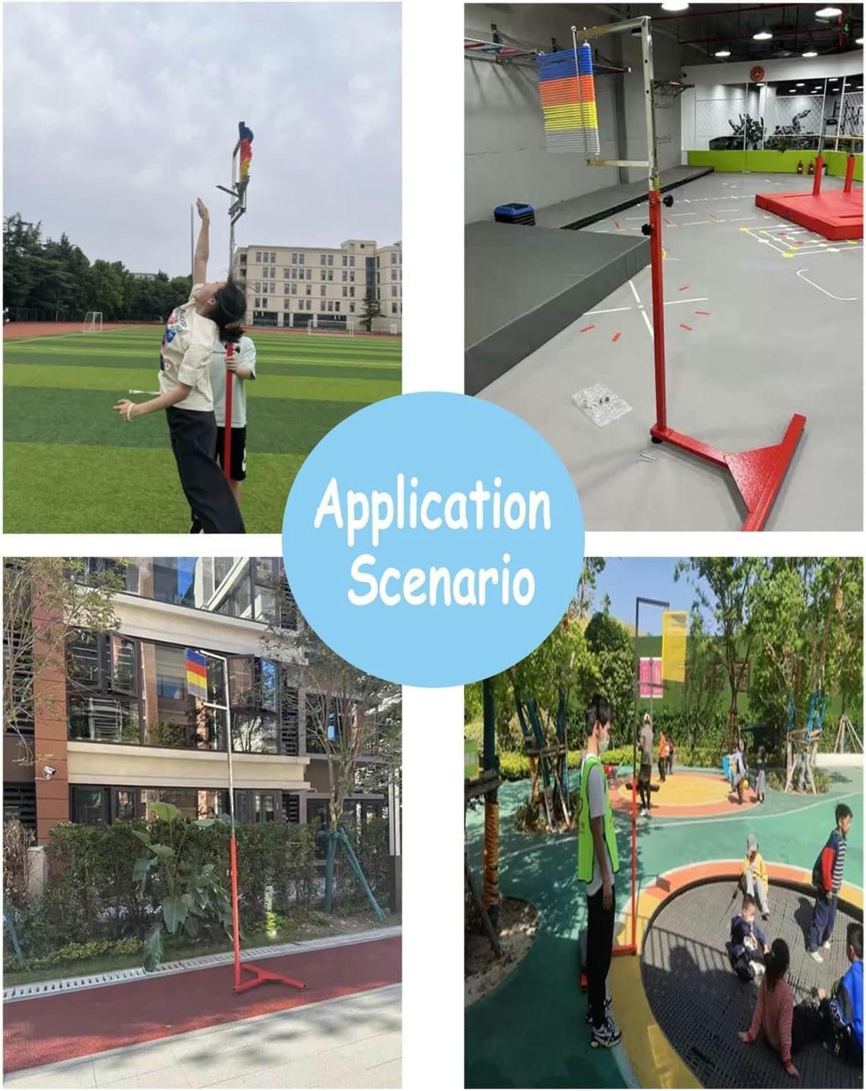 BTURYT BTURYT Portable Vertical Jump Trainer Floor Standing High Jump Training Equipment Vertical Test Jump Measurement Tester Indoor Outdoor Sports Fields