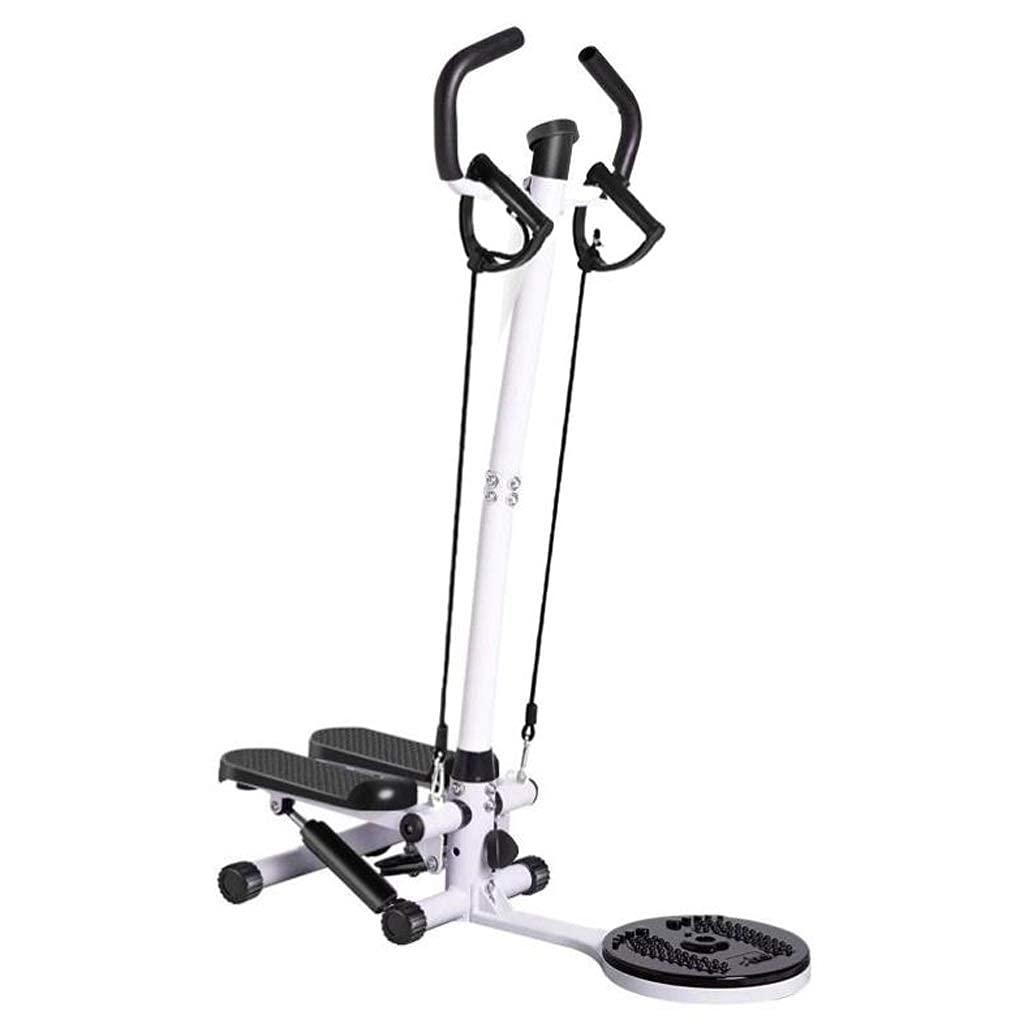 Suuim Mini-Stepper Swing Stepper Twist Stepper Step Machine with Handle Bar and LCD Monitor Home Silent Mountaineering Fitness Equipment for Exercise (C) Ef