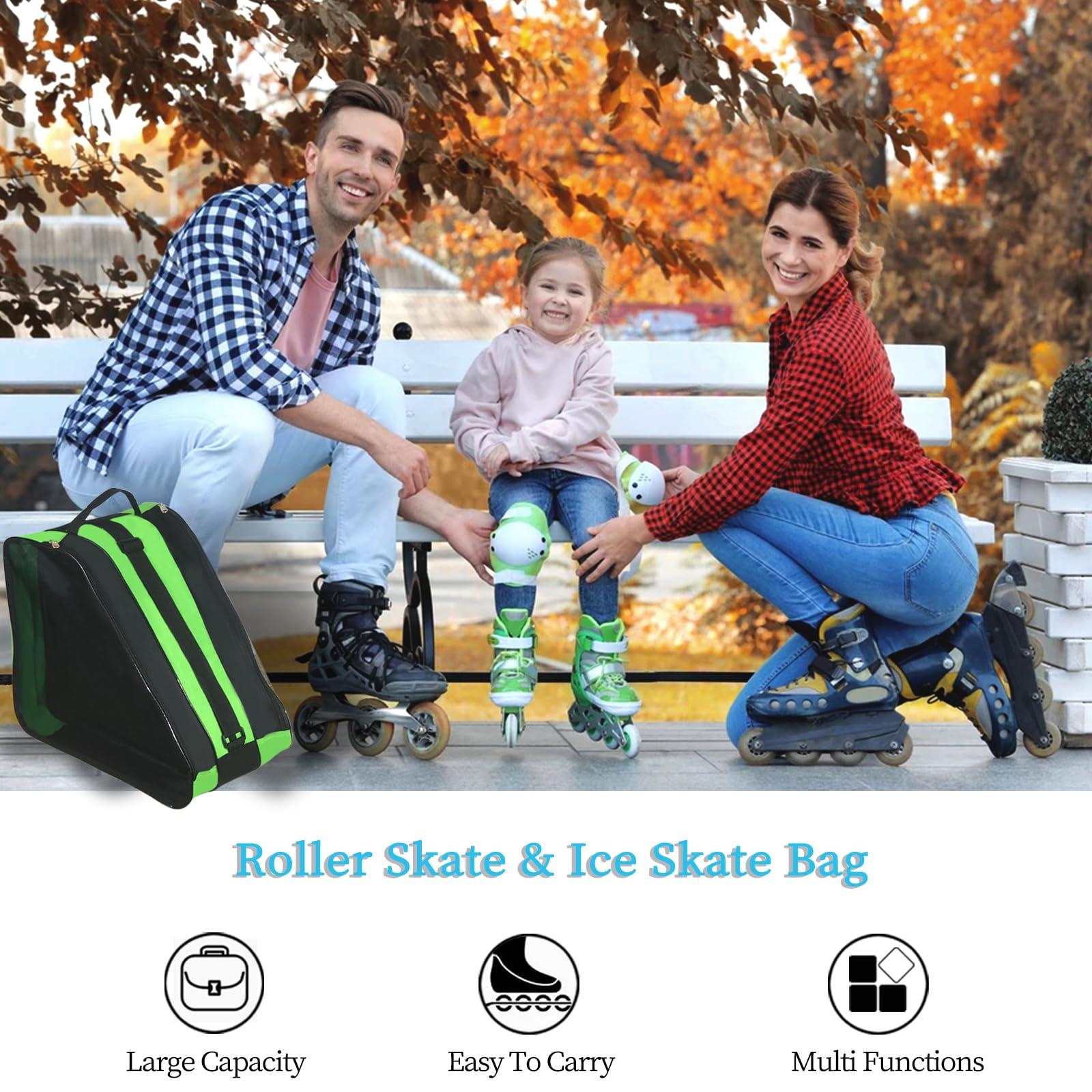 Gooyule Gooyule Ice Skate Bag - Large Capacity Skating Bag Fits Quad, Inline and Most Roller Skate Accessories