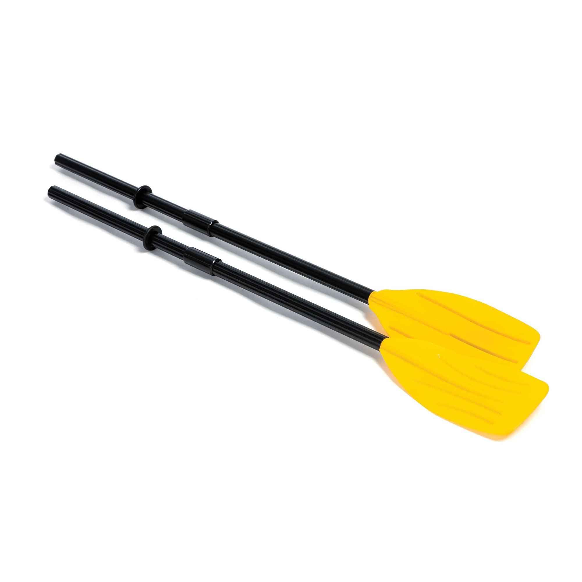 INTEX INTEX 59623E 48" Deluxe French Oars: Easy 3 Piece Assembly Ribbed Blade Retainer Rings TUV RL approved Perfect for Inflatable Boats