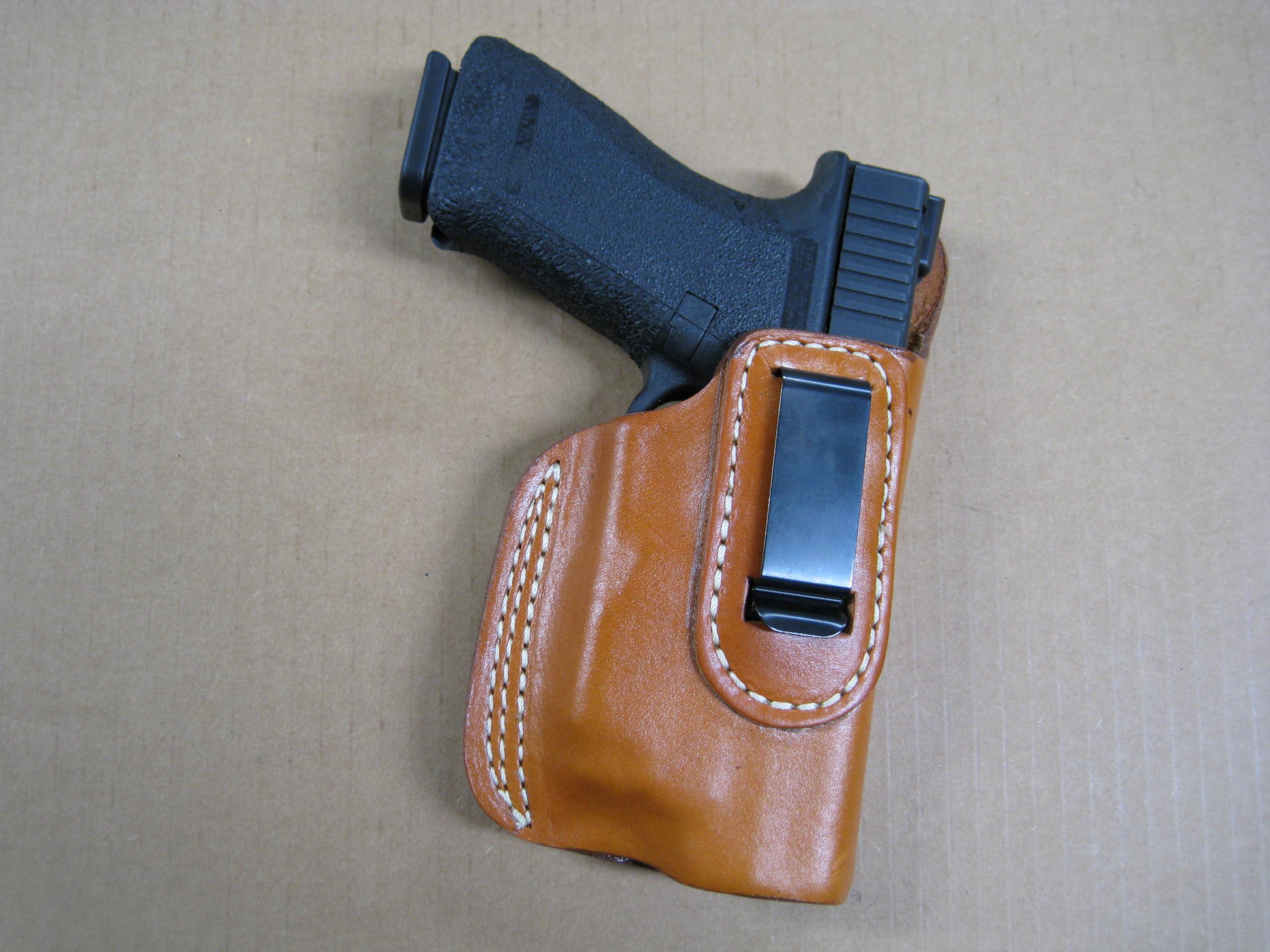 Azula Gun Holsters Azula in The Waistband IWB Concealed Carry Holster for Glock Glock 43X MOS with Streamlight TLR-7 SUB Lightt CCW TAN Left Hand