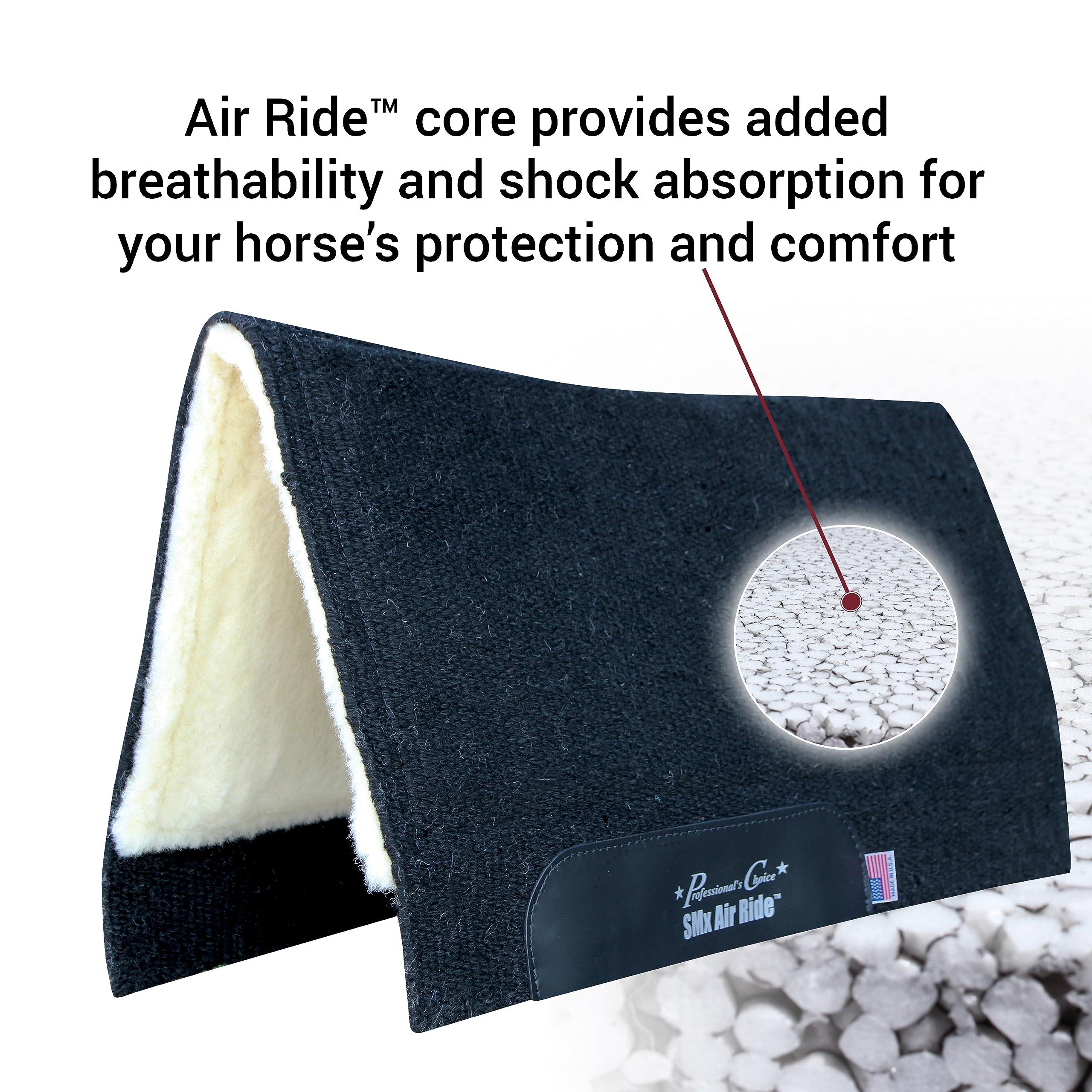 Professional\'s Choice Professional\'s Choice Saddle Pad SMx Air Ride 30\" X 34\" Black CXB-30