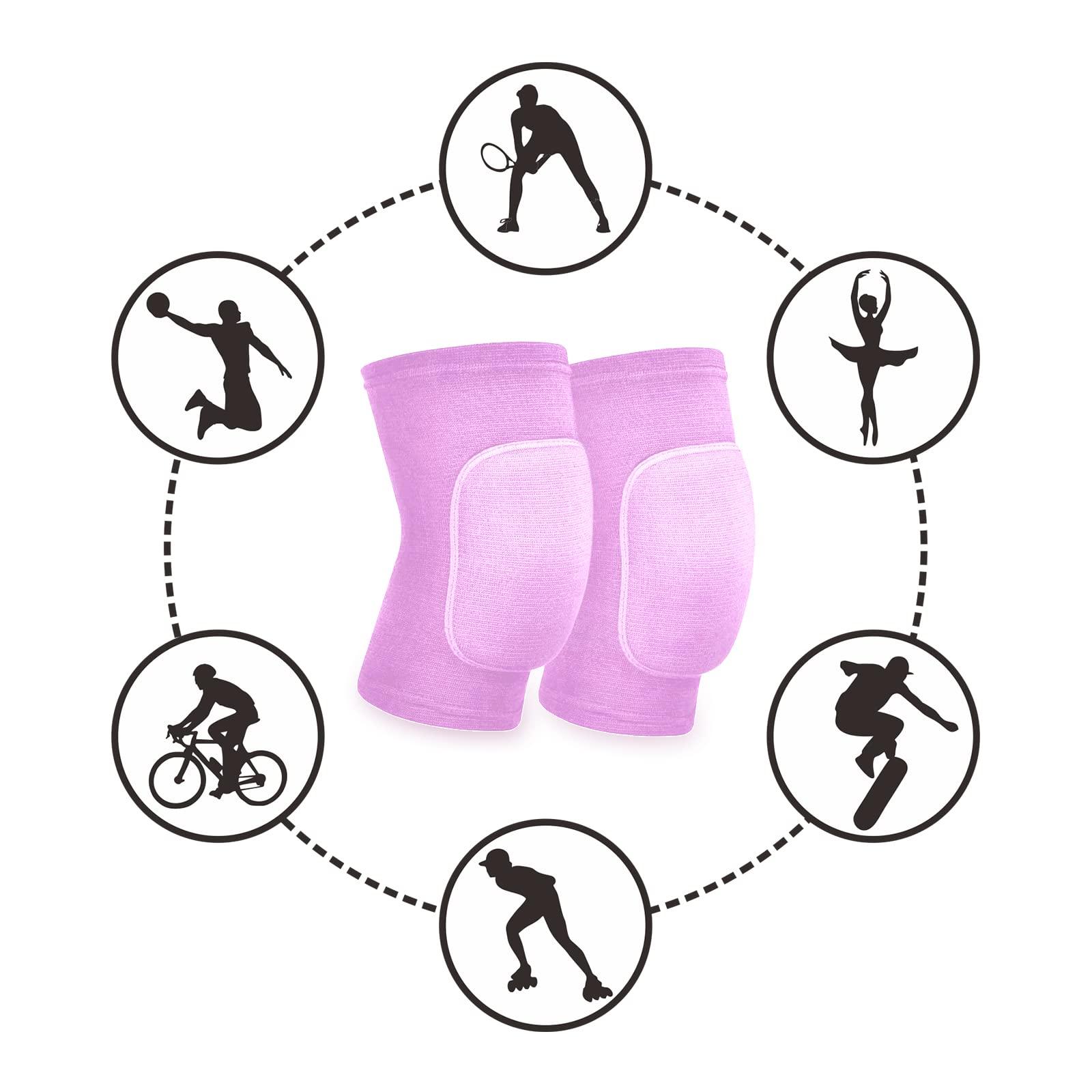 RYBTB RYBTB Volleyball Knee Pads for Women, Men, Youth, Girls, Kids, Knee Brace for Volleyball Basketball Football Dance Yoga Tennis Running Cycling Workout Climbing Wrestling