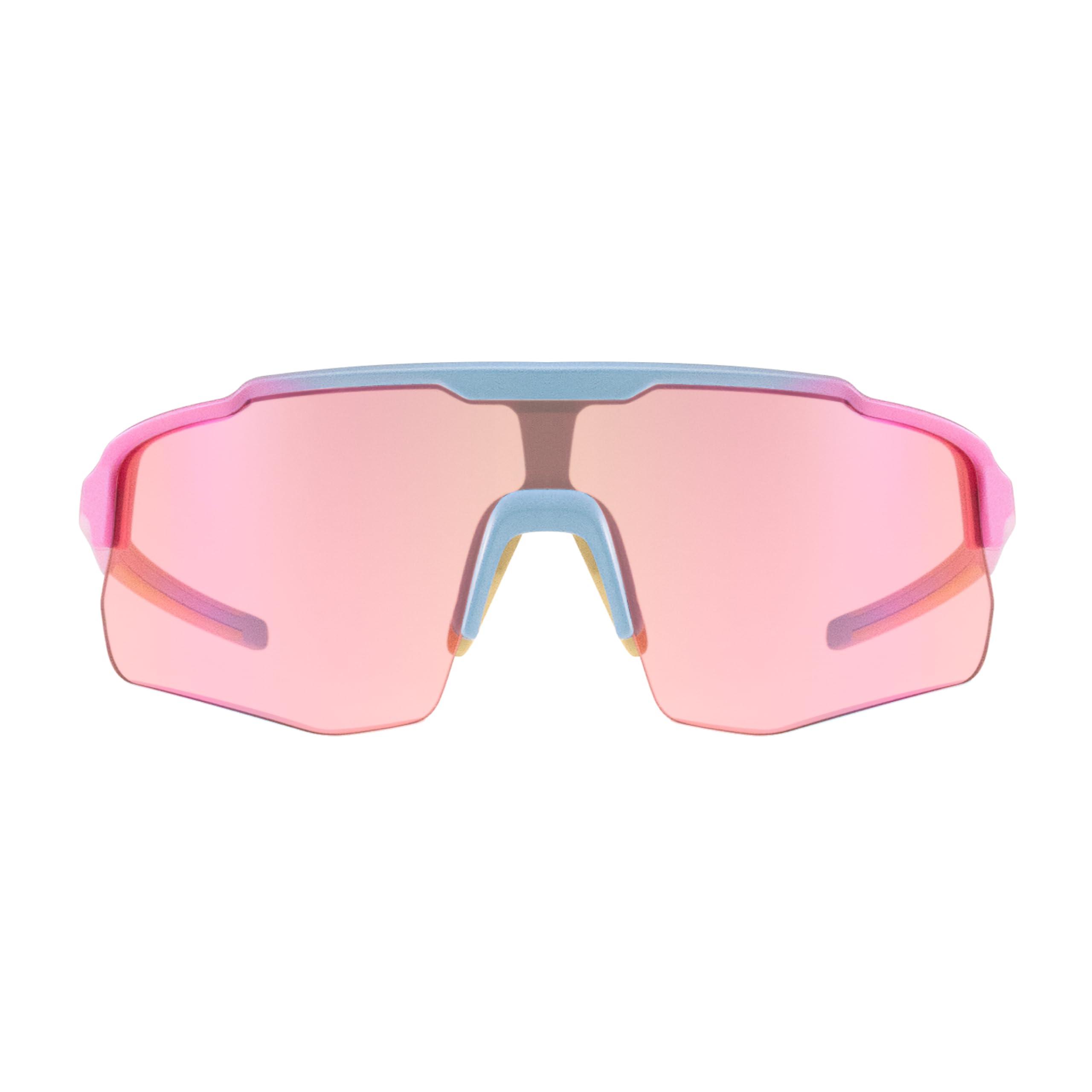 EYEGLAD EYEGLAD MOTIONVIEW Sports Sunglasses Outdoor HD High Contrast UV400 Running Baseball Softball Sports Eco-friendly (Bubblegum Pink)
