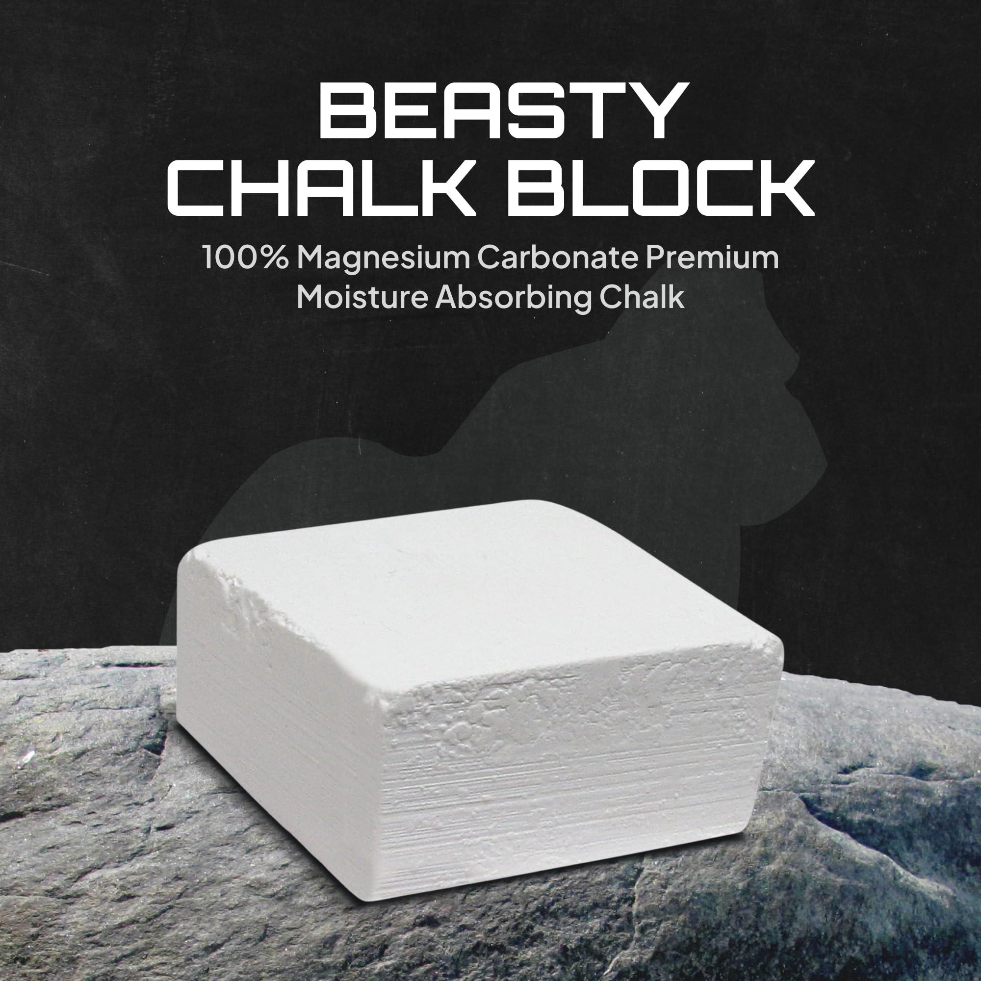 Beasty Chalk Beasty Chalk Gym Chalk Block 2 oz (1-Pack) High-Grip Chalk for Gymnastics, Rock Climbing, Weightlifting, Pull-Ups, Deadlifts, Kettlebells, Pole Fitness & More