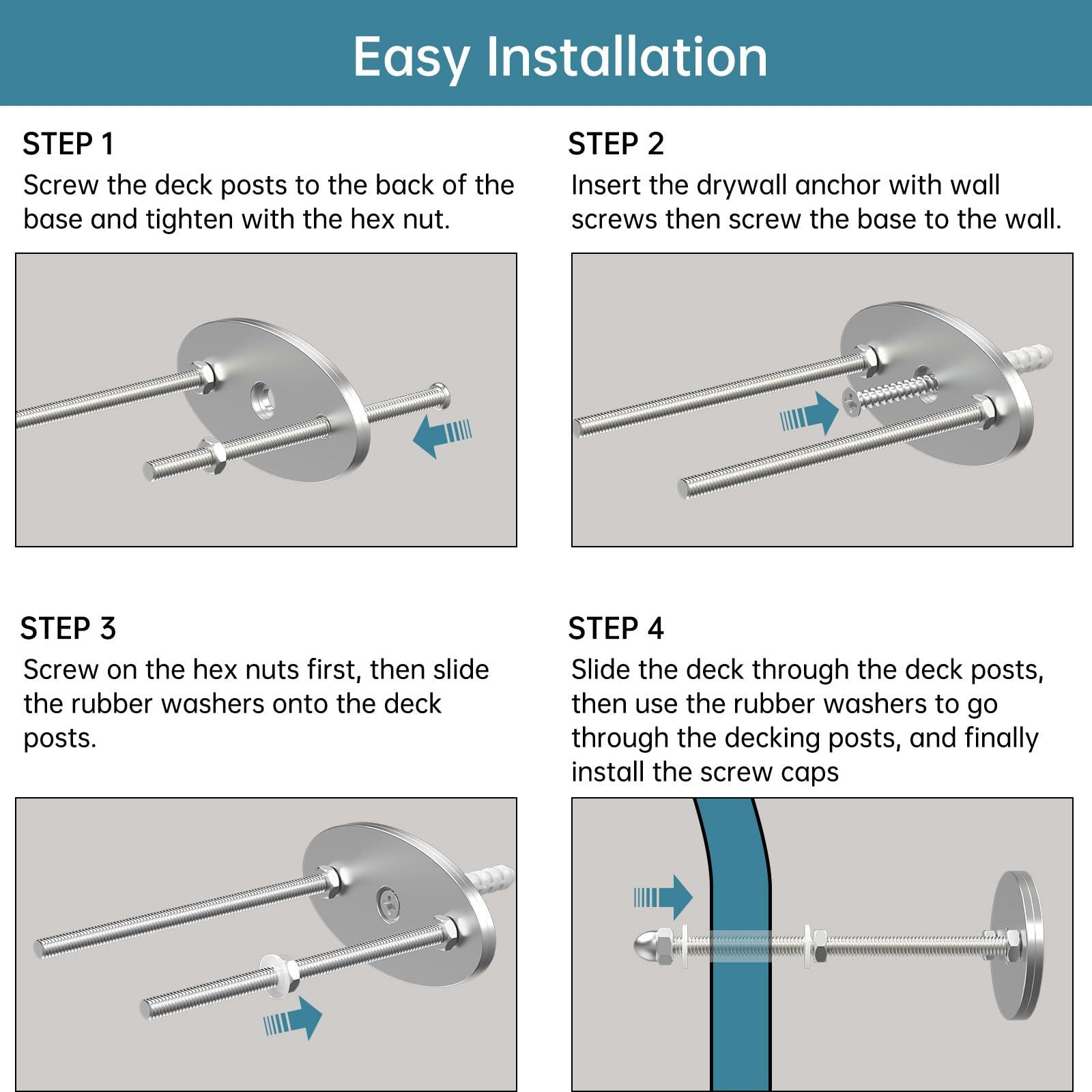 Linone Linone 10 Pcs Aluminum Skateboard Wall Mount - Skateboard Hangers for Horizontal and Vertical Display of Skateboards,Skateboard Display Racks Stand,Skateboard Storage Hanger,Sturdy and Easy