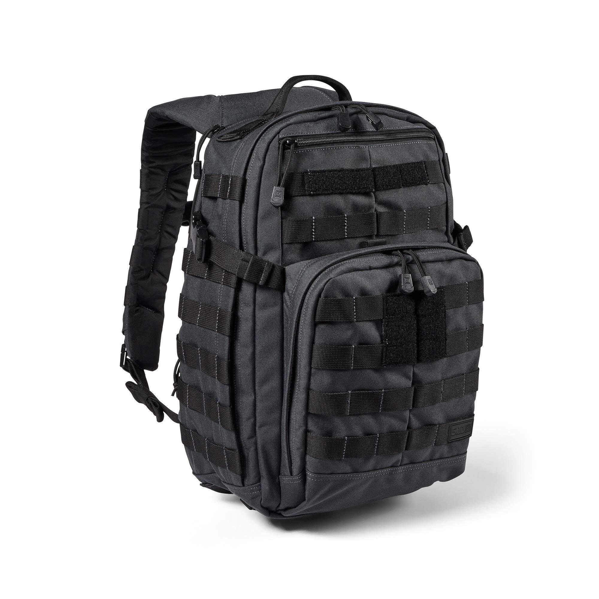 5.11 5.11 Tactical Backpack Rush 12 2.0 Military Molle Pack, CCW with Multiple Compartments, 24 Liter, Small, Style 56561, Double Tap