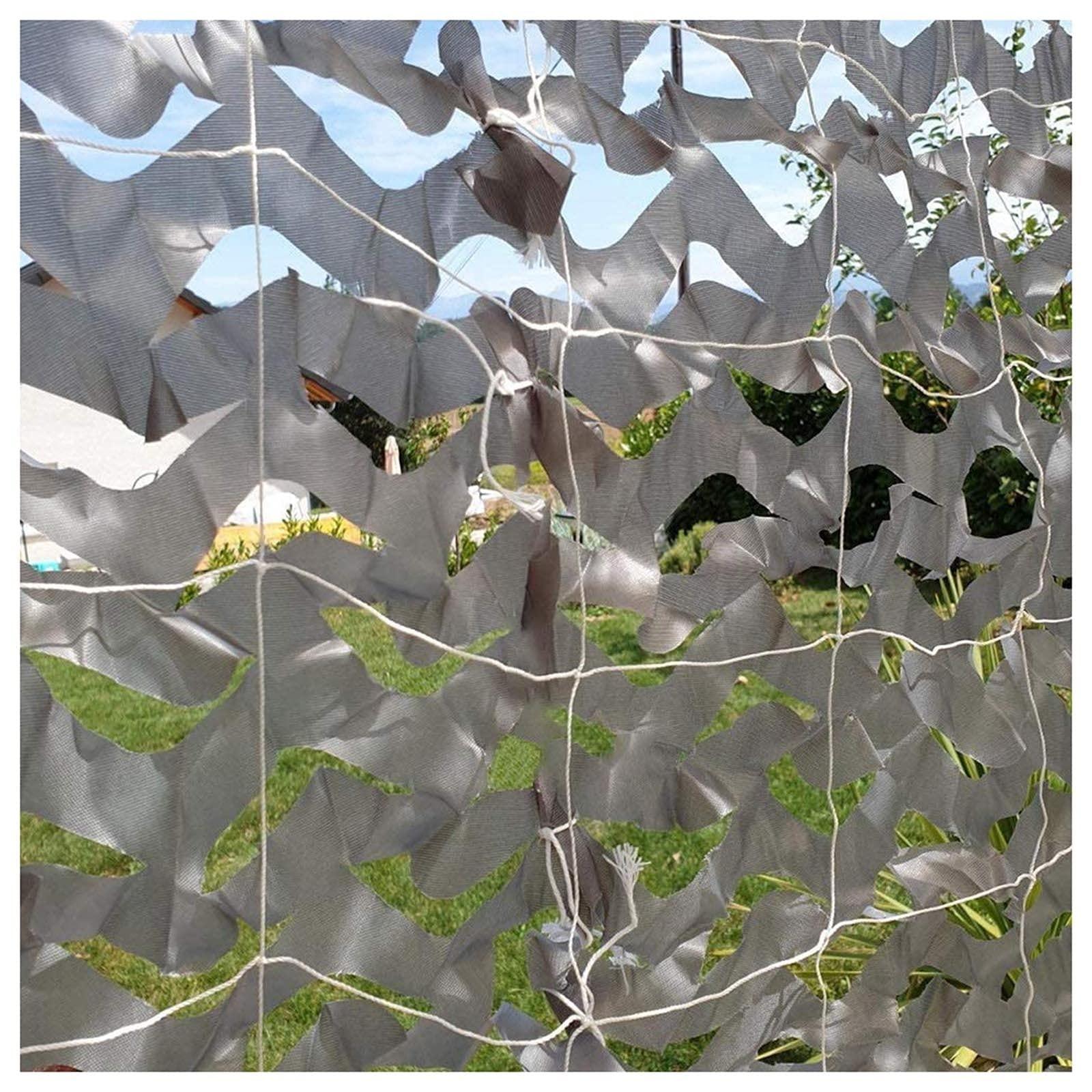 Generic Camouflage Netting Army Camo Net, for Camping, Hunting, Privacy Protection, Garden, Military Decoration, 2x3m 2x5m 3x4m 3x5m 6x8m 8x10m Grey Camouflage Net Sunscreen Net