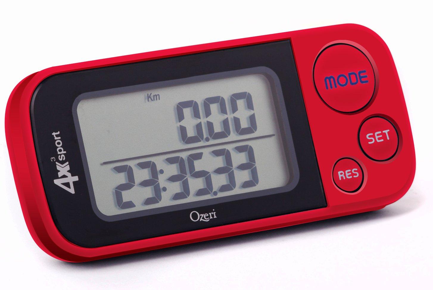 Ozeri Ozeri 4x3sport Tri-Mode Activity Tracker (Walk, Run, & Stair Climb), with Multi-Axis Detection & 30 Day Memory