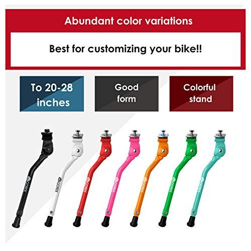 GORIX GORIX Bike Kickstand Side Road Mountain Bicycle Adjustable Portable (GX-KC22AAJ-Z(Global Edition)) (Black)