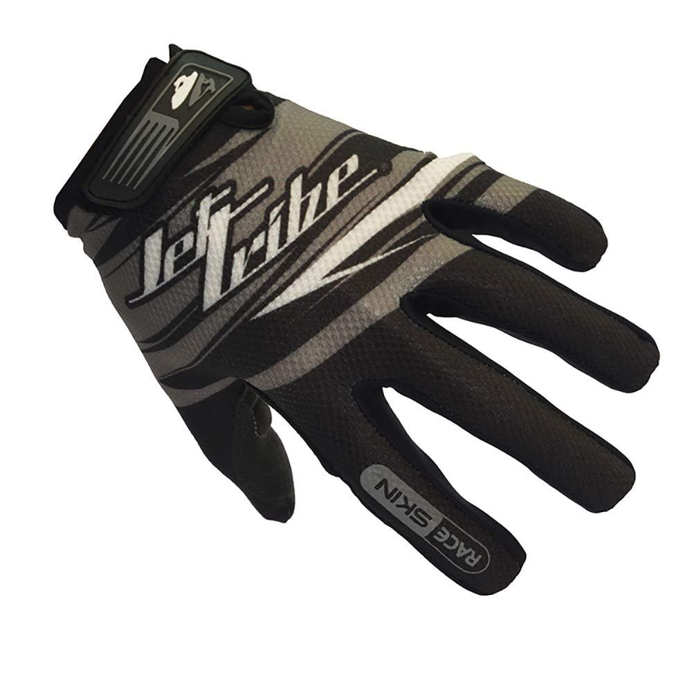 Jettribe Jettribe Race Skin PWC Recreation Gloves - Silicone Throttle Grip for Non-Slip Handling and Durable Woven Lycra Men Women Youth - 4-Way Stretch with Quick Drying - Grey (X-Large)