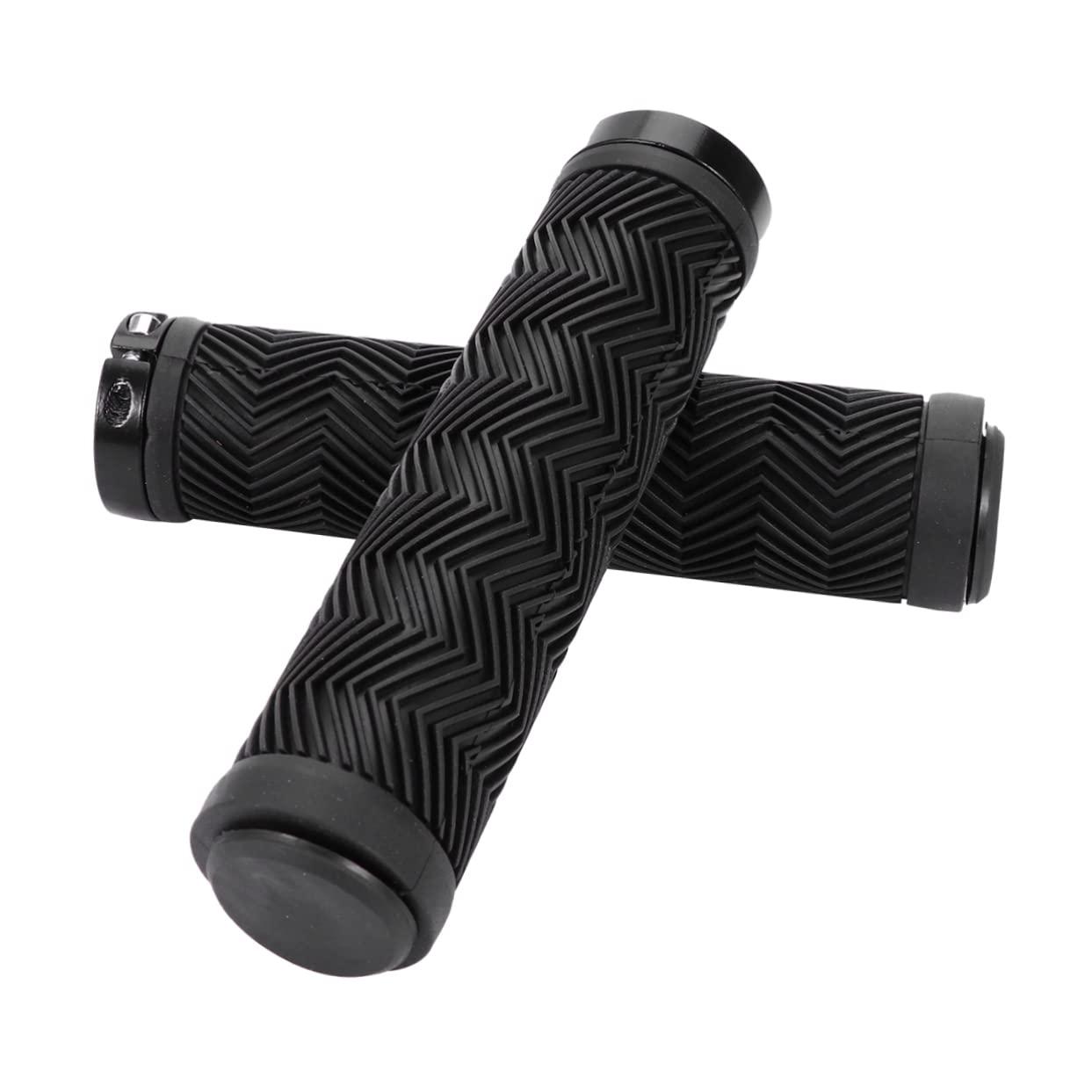 HANABASS HANABASS 1 Pair Handlebar Cover Chain Wide Seat Bicycle Locks Cable Foam Handlebar Scooter Bar End Plugs Road Bike Handlebar Grips Bike Locks Minibike Bike Grips Rubber Black