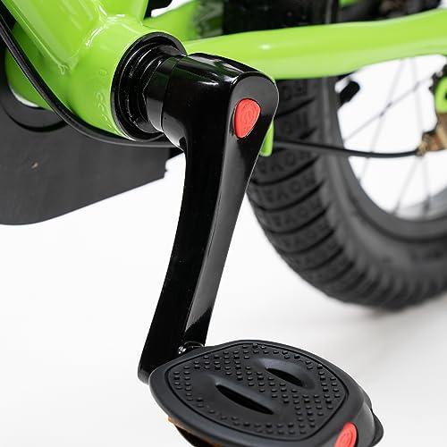 RoyalBaby Royalbaby EZ Kids Bike, 18 Inch Balance Pedal Convertable Bicycle, Easy Learn Balancing to Biking Boys Girls Ages 4-7 Years Beginners, 18" Wheel Black