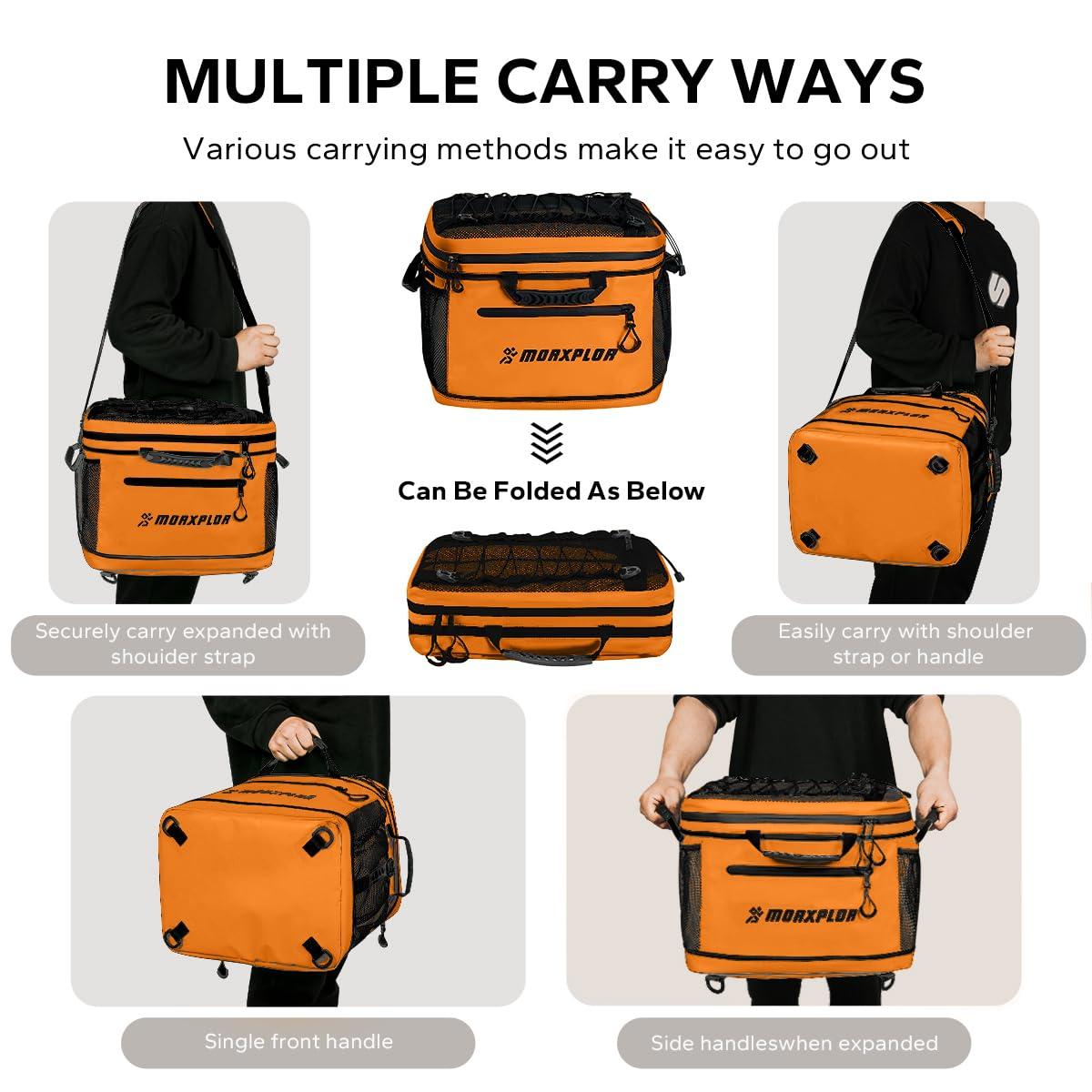 MORXPLOR MORXPLOR Waterproof PVC Material Paddleboard Cooler Deck Bag,40 cans Sup Deck Cooler Bag,Cooler Bag for Paddleboard,Lunch Box Cooler Insulated Bag,Camping Cooler Bag,Kayak Cooler Bag