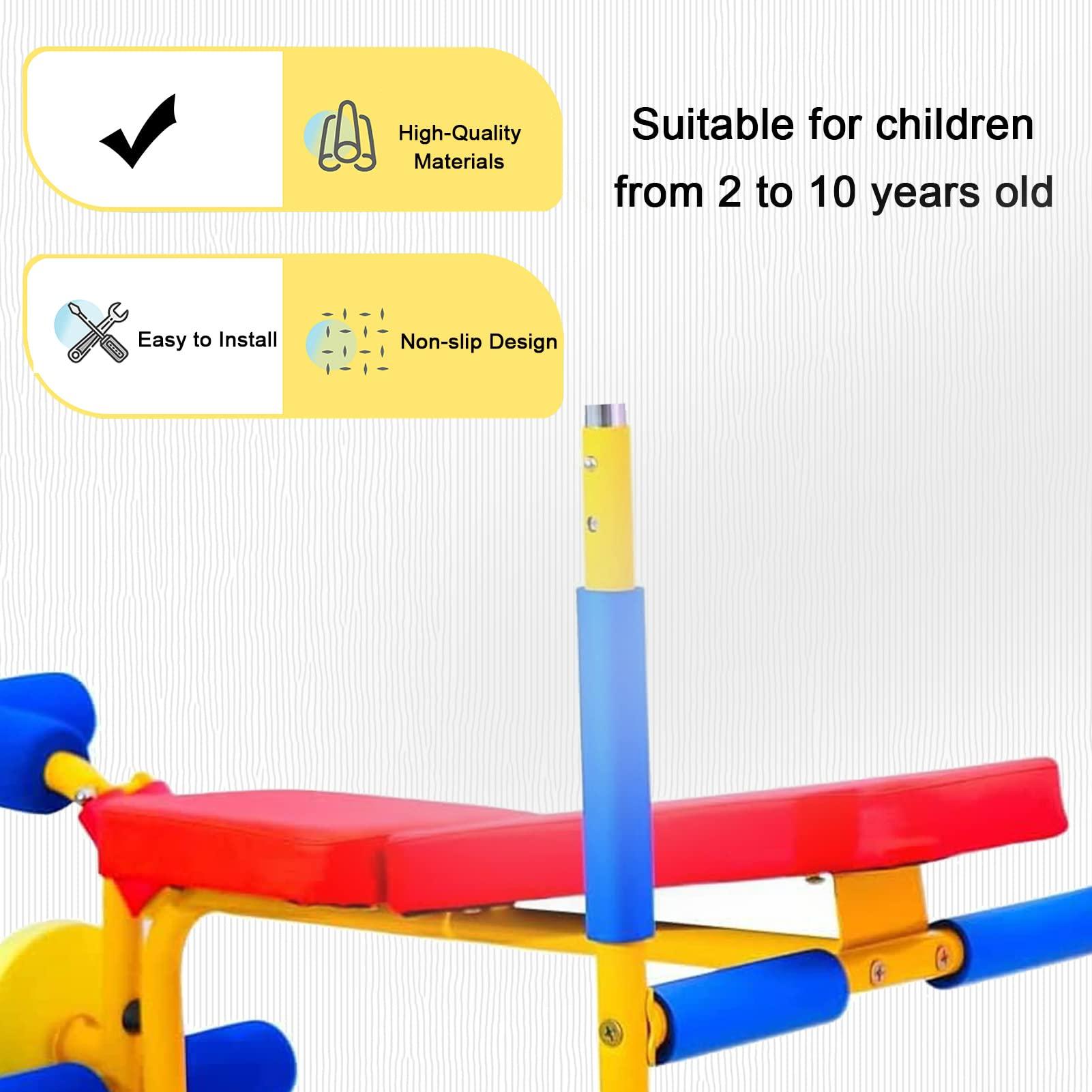 QBDGXFC Kids Fitness Equipment Adjustable Workout Weight Bench Set Kids Barbell Dumbbell Weight Set for Beginner Exercise, Boys and Girls