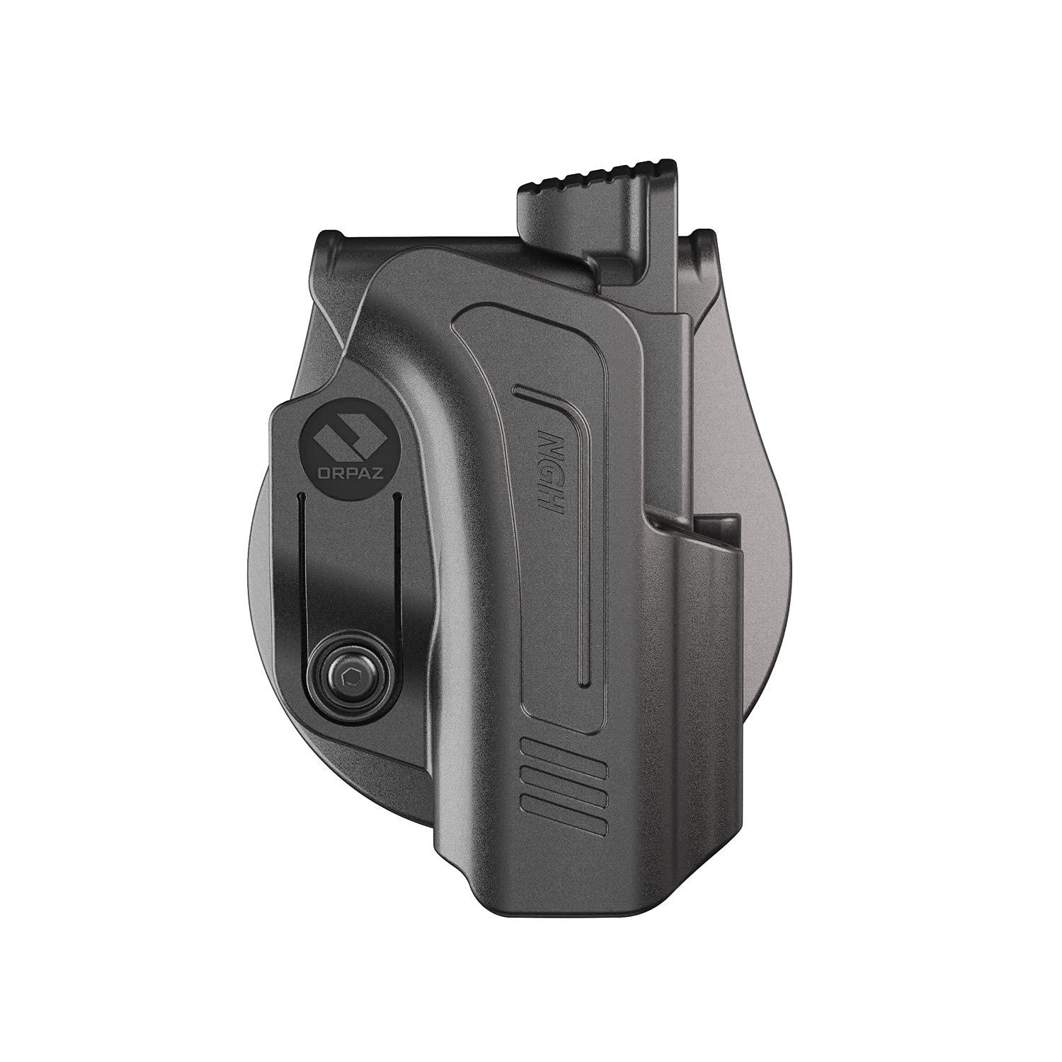 Orpaz Orpaz R-Series G44 Holster Compatible with Glock 44 OWB Holster - Unisex - Will Secure Your Handgun with a Tactical Appearance (Level II Retention, Paddle Holster)
