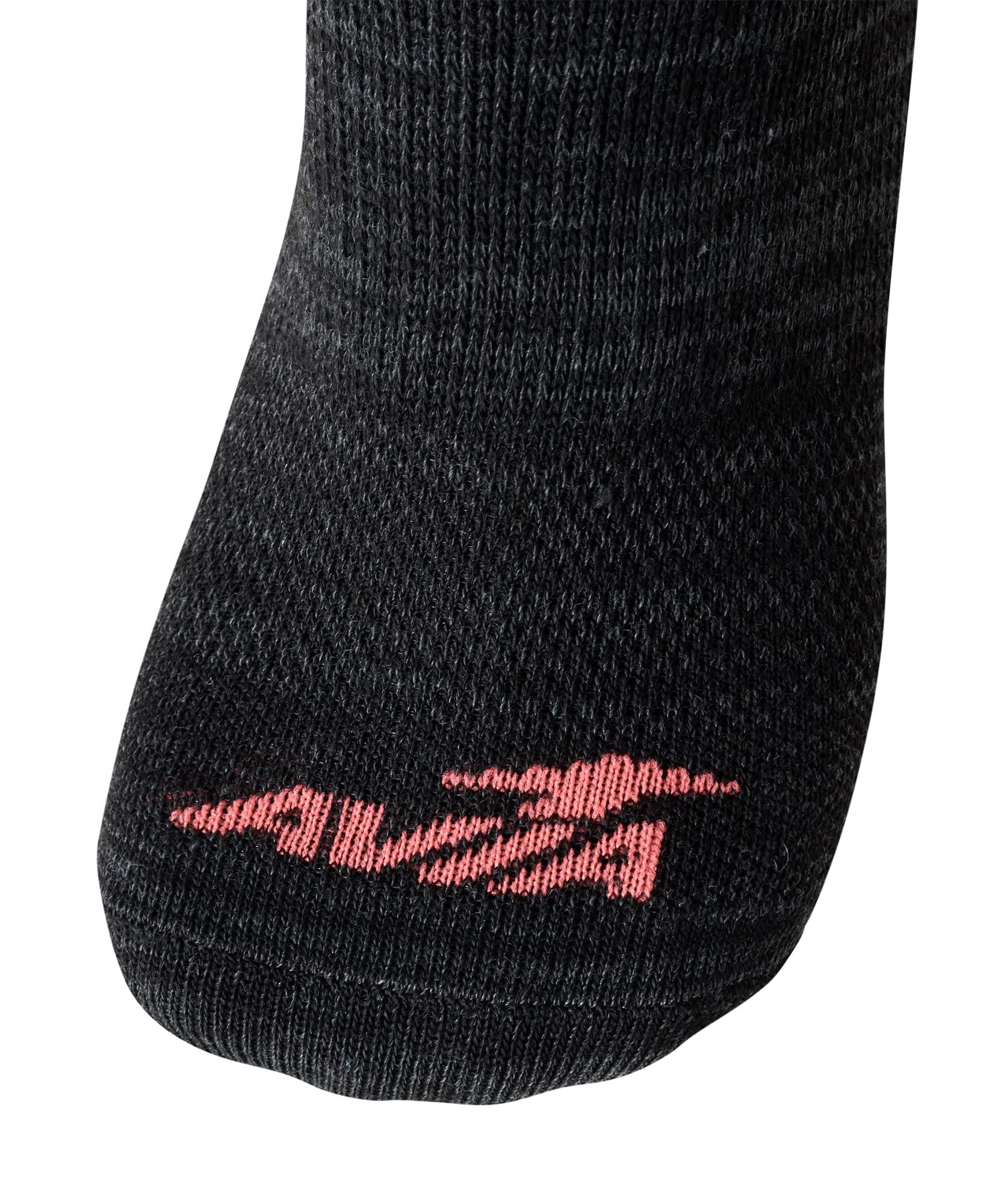 Avia Avia Women's Athletic No Show Socks - 10 Pack Performance Stretch Cushioned Low Cut Socks for Running and Workout (4-12), Size 4-9, Black Multi