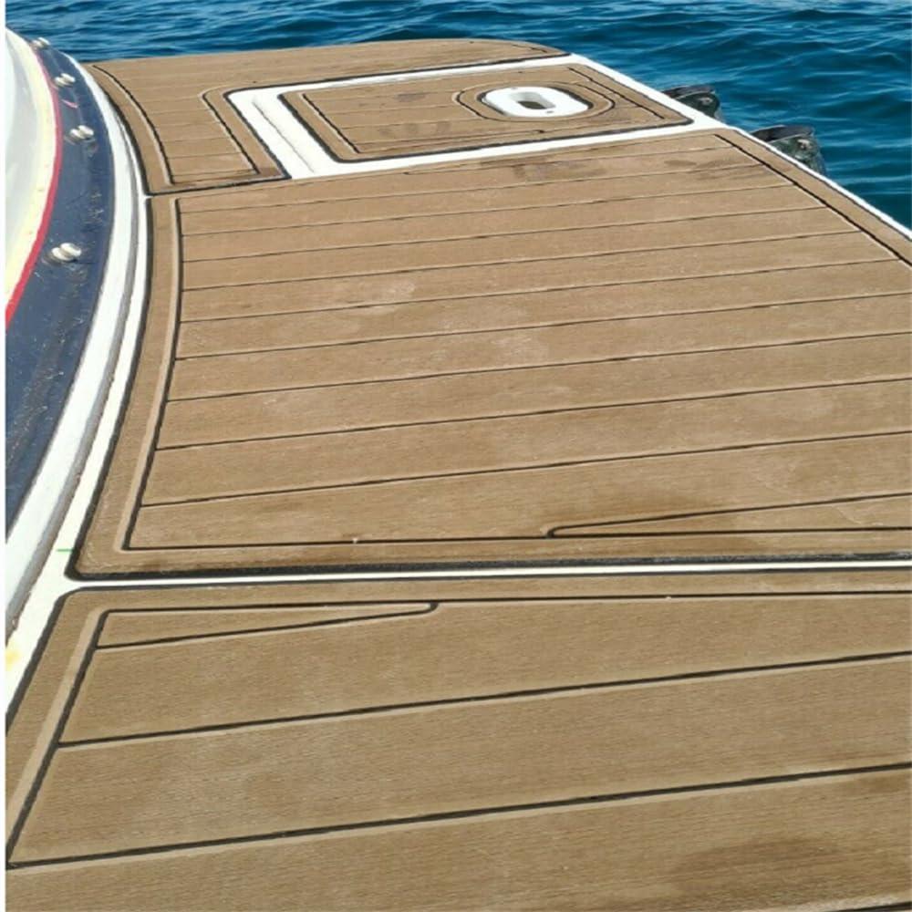 Zomanon Zomanon Boat EVA Faux Teak Decking Floor Compatible with 2001 Four Winns 248 Vista Swim Platform Boat EVA Faux Foam Teak Deck Floor Pad