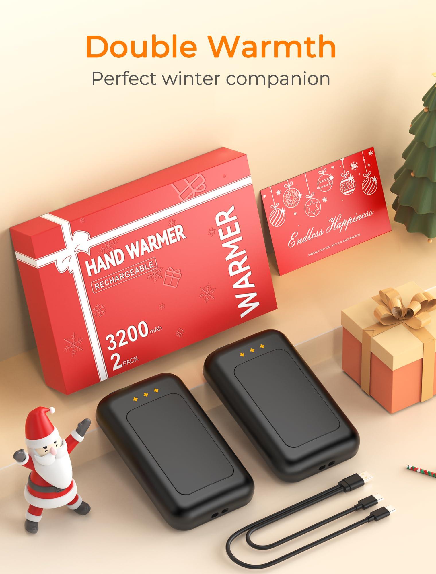 Jerritte Jerritte Electric Hand Warmers Rechargeable 1 Pack, Rechargeable Hand Warmer, 16 Hrs Portable Hand Warmer for Outdoor Camping Hunting Golf Accessories, Gifts for Women Men