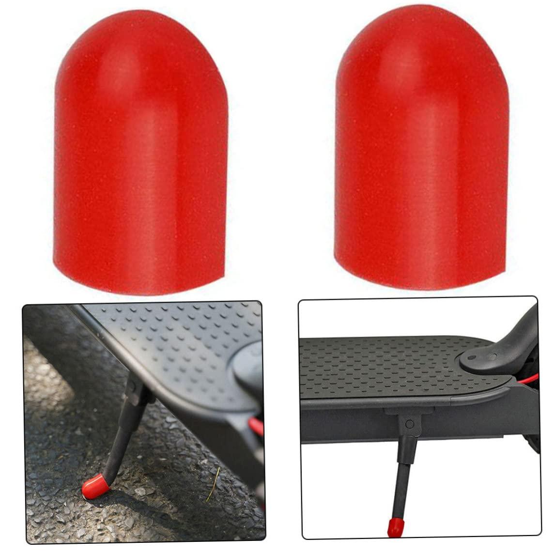 Peosaard Peosaard Scooter Foot Support Cover Kickstand Protective Holder Compatible with M365/Pro Ninebot ES1 MaxG30 Red 2PCS,Scooter Kickstand Cover