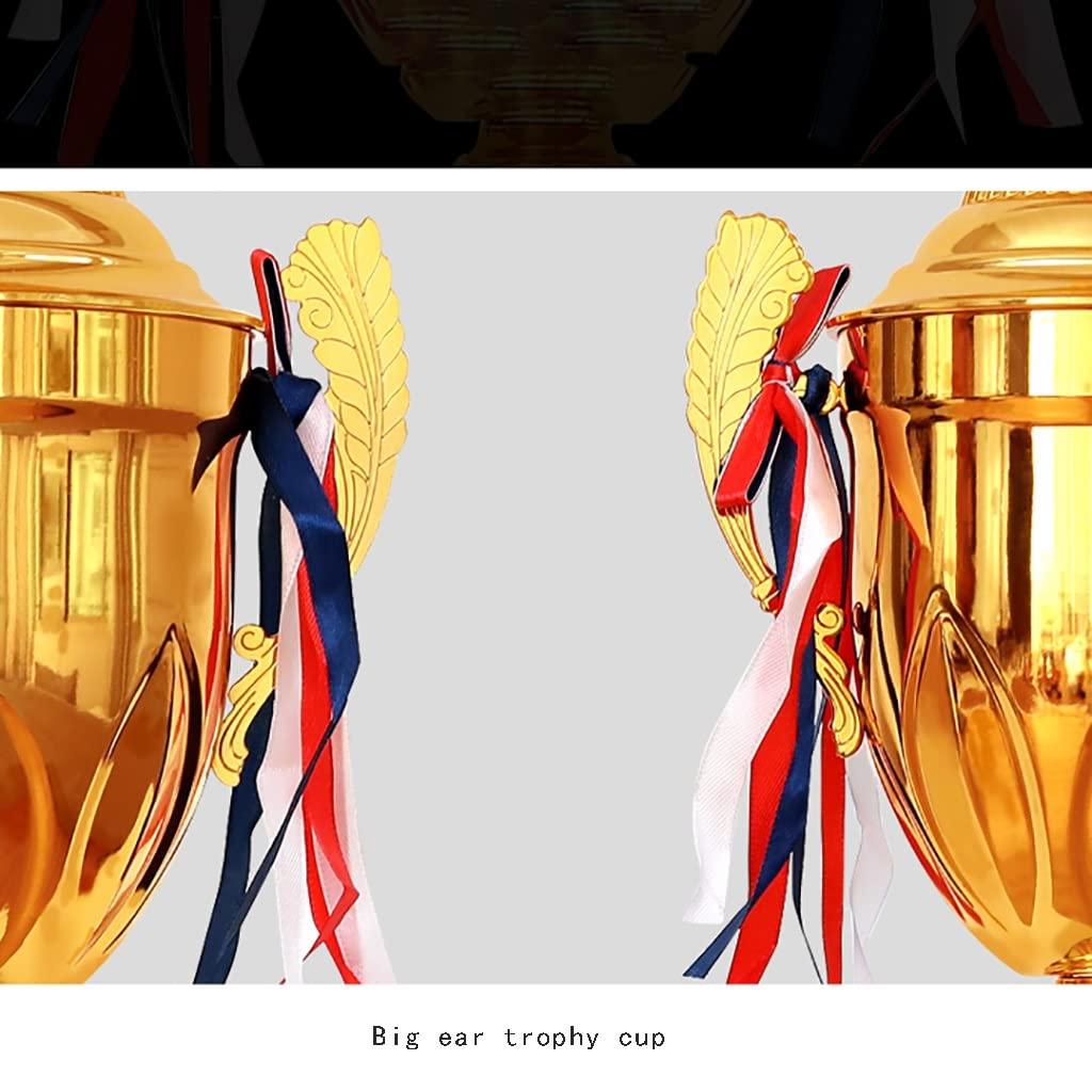 NineFit Basics Tall Trophy Cup Gold Award Trophy Cups Large Metal Award Trophy Cup, Large Trophy Cup for Sport Tournaments, Competitions, Party (Color : Gold, Size : B/42 * 18cm)