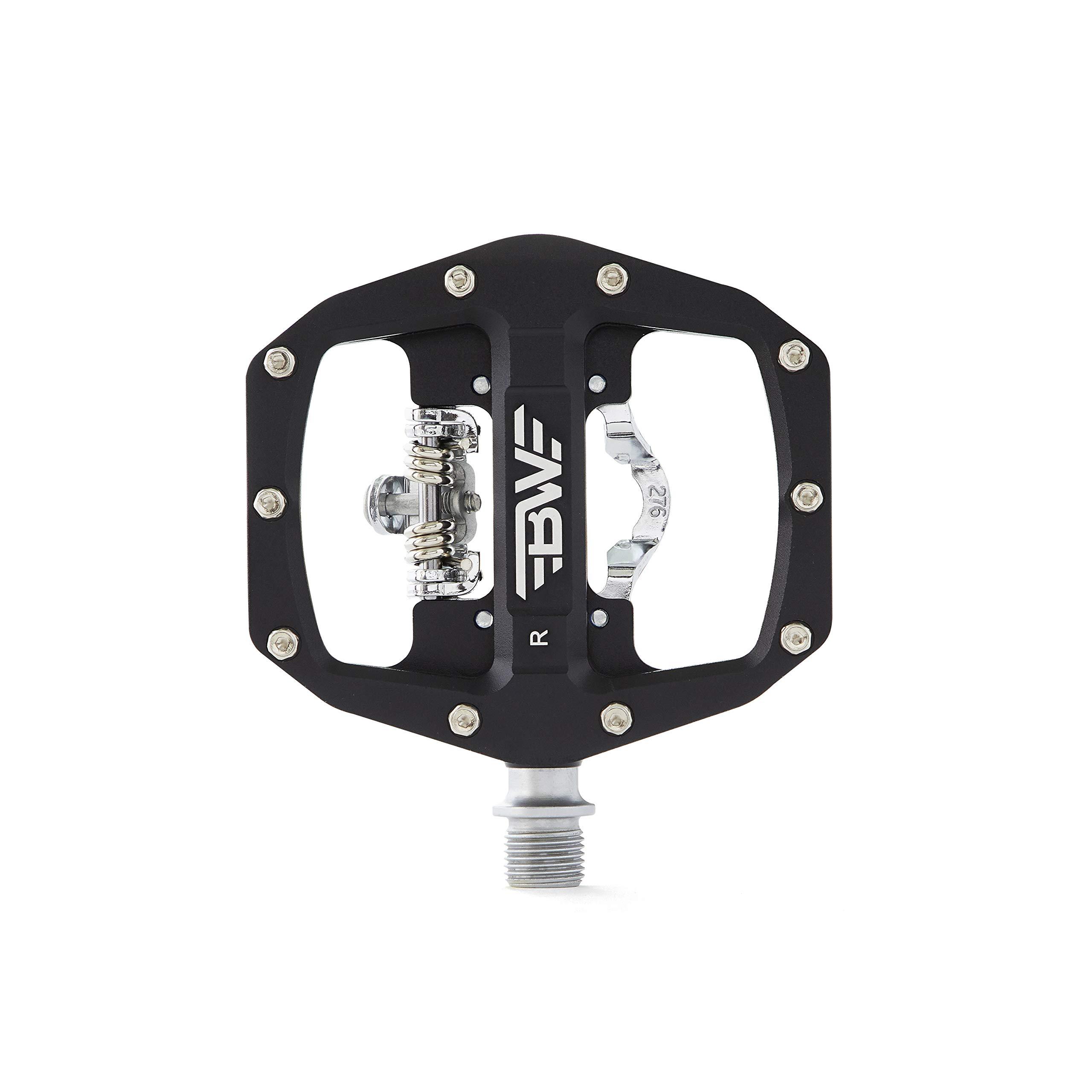 BW USA BW USA Rock Garden Combo Pedals Dual Sided MTB Platform and SPD Compatible Bike Pedals