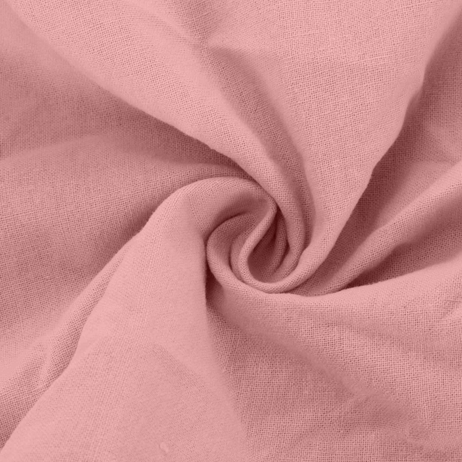 Bilqis Bilqis Womens Summer Dresses Casual Cotton Linen Long Dress Sleeveless Crew Neck Loose Baggy Fashion Dress with Pockets Pink