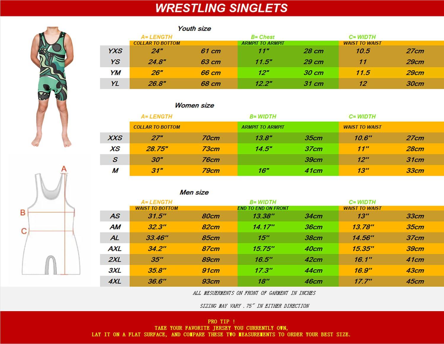 DIYUME DIYUME Custom Cartoon Wrestling Singlet Slim Fit Powerlifting Singlet for Men Women Youth Plus Size