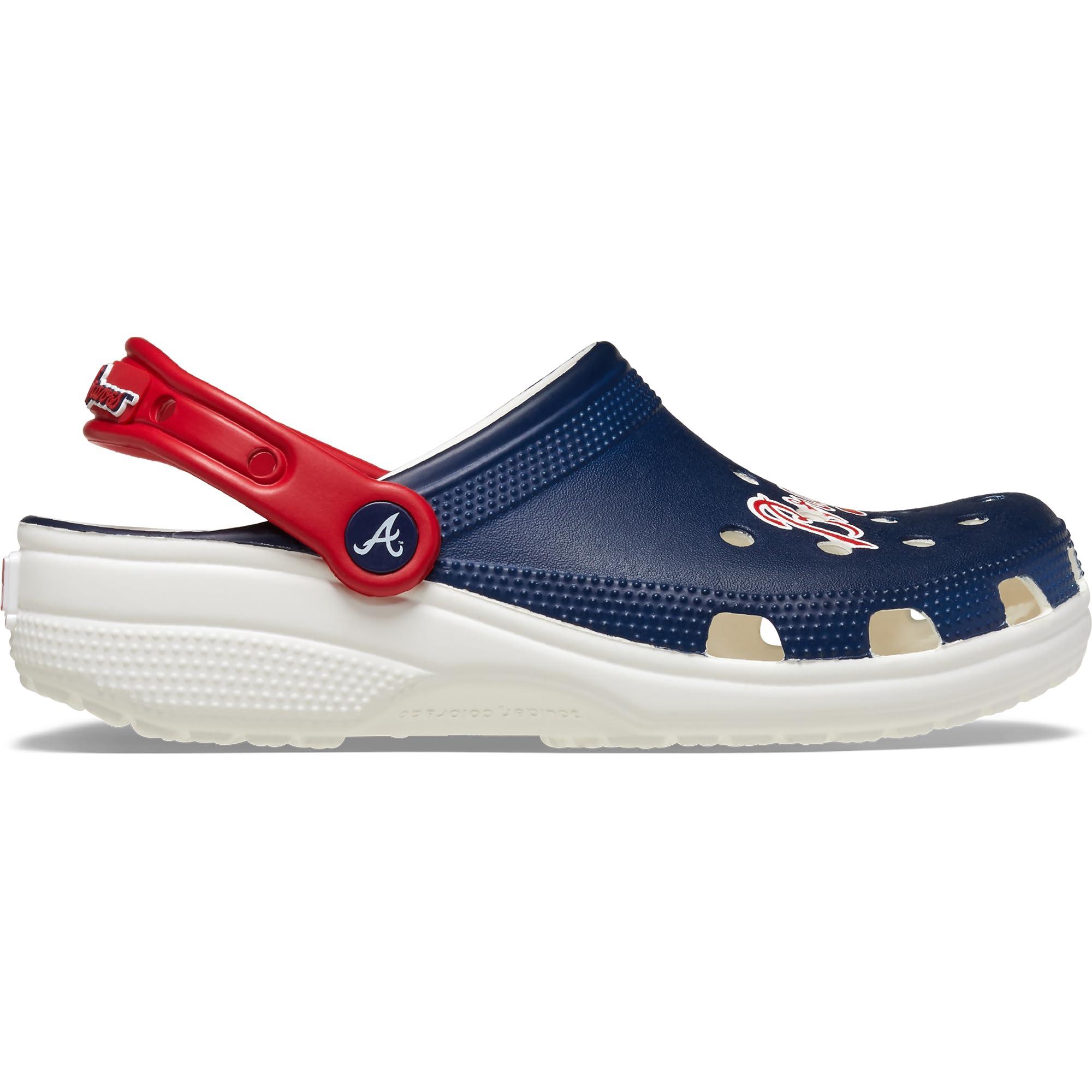Crocs Crocs Unisex-Adult MLB Classic Clogs, Atlanta Braves, 9 Men/11 Women