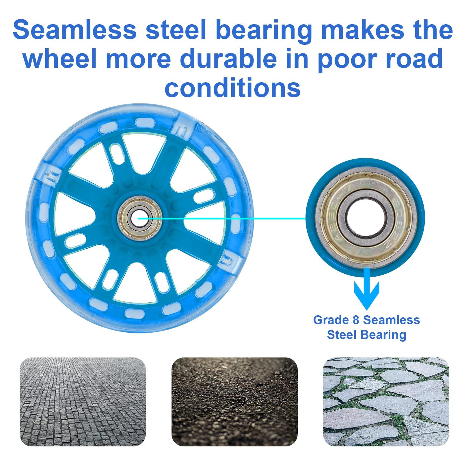 FORTOP FORTOP Bike Training Wheels, Pair of Heavy Duty Rear with Stabilizers Mounted Kit for Kids Boy Girls Bikes of Single Speed Bicycle with 12 14 16 18 20 Inch (Blue01, 12IN-20IN)