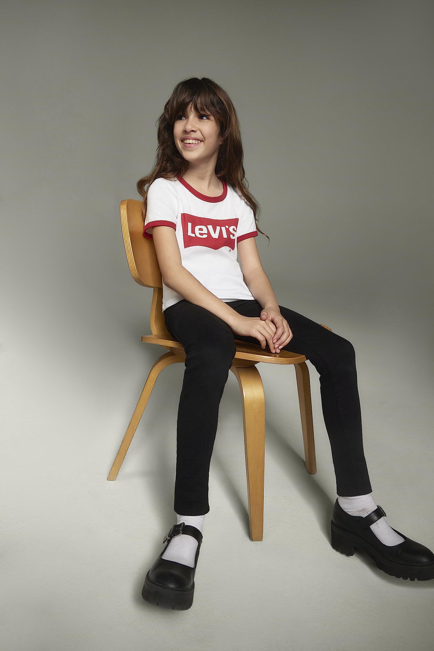 Levi's Levi's Girls' Little Skinny Fit Pull On Jeggings, Black, 6X