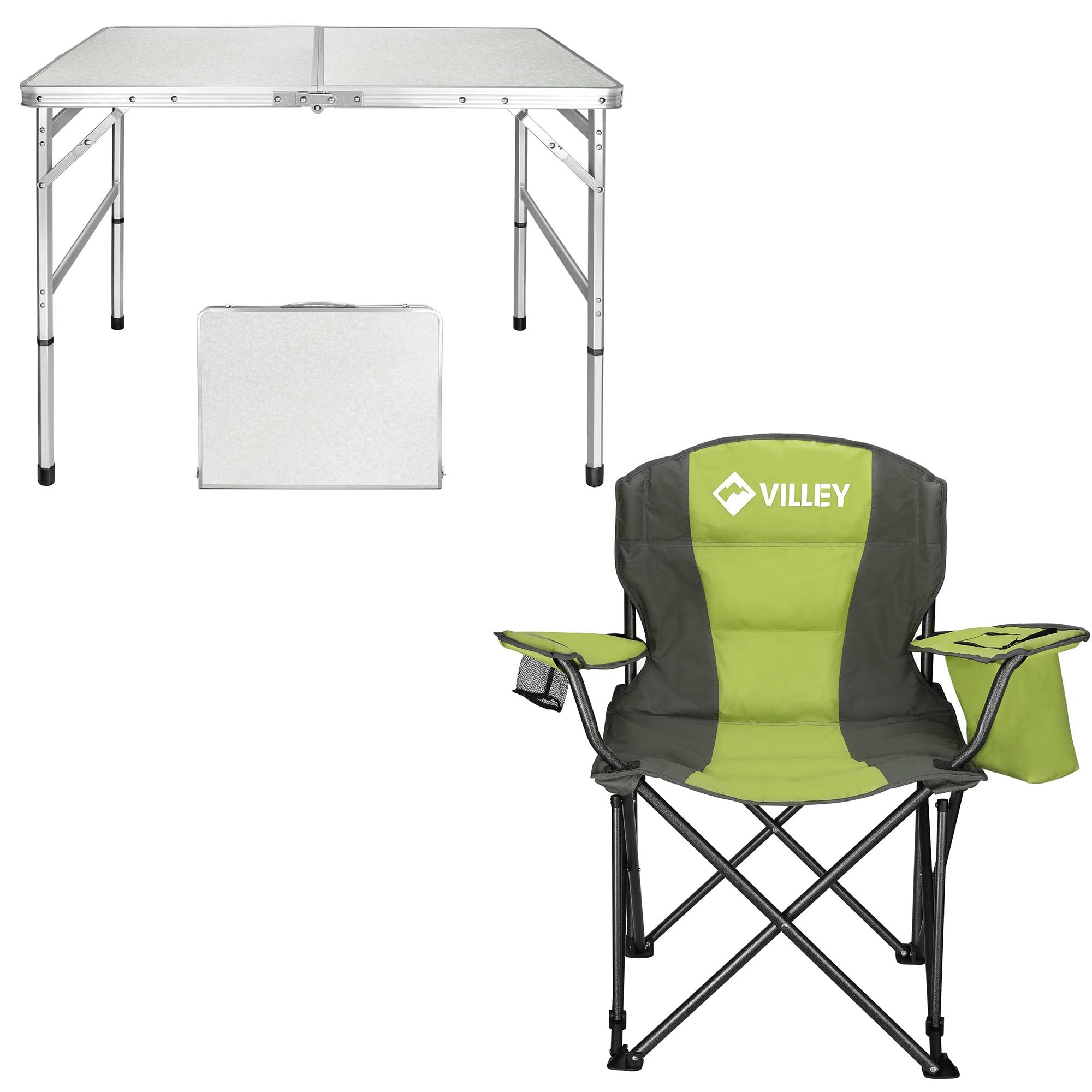 VILLEY VILLEY Folding Table + Camping Chair