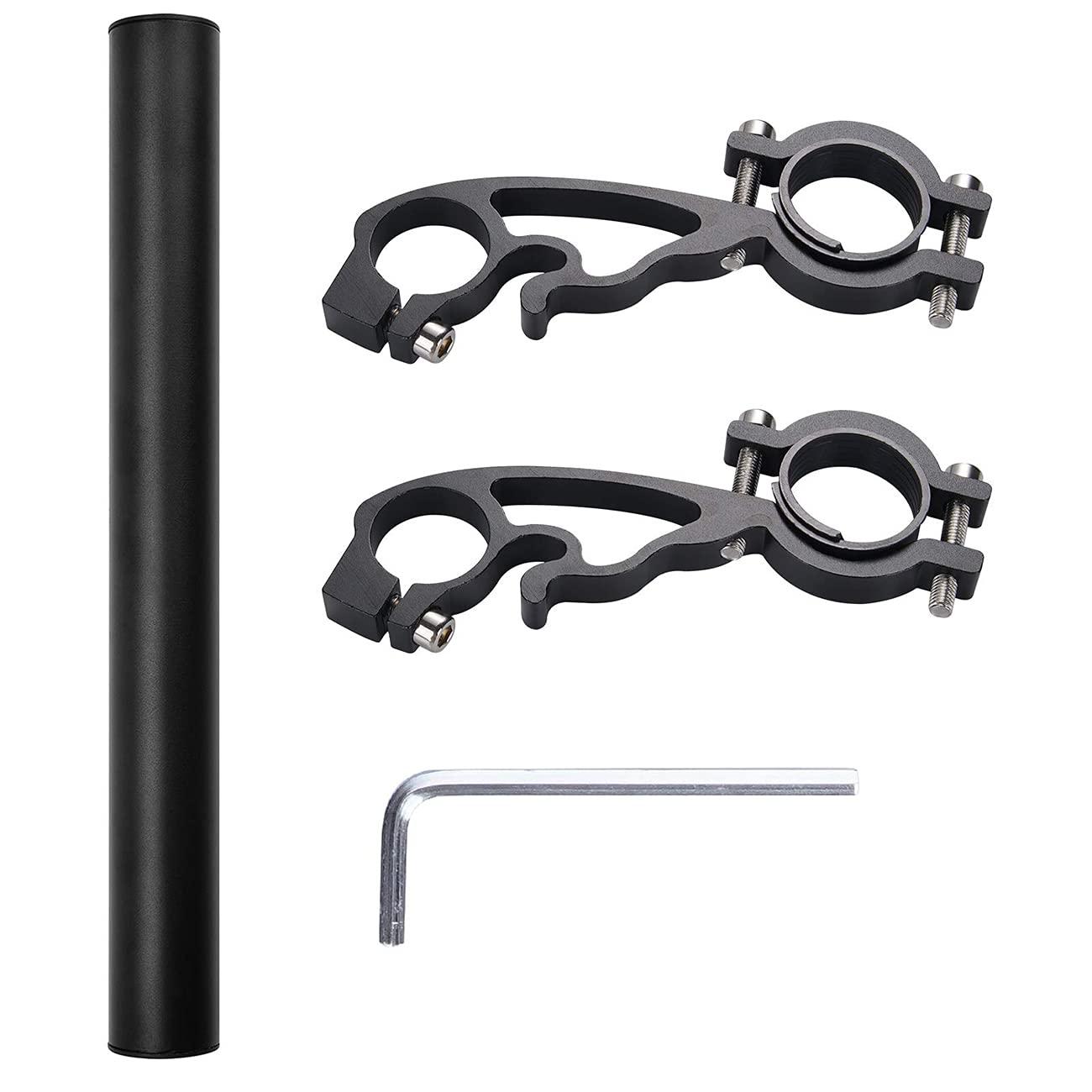 XNX Bike Bicycle Double Handlebars Extender Extension,7.87 inches/20CM Aluminum Alloy Bike Bracket Accessories,for Bike Mounts,Bicycle Extender Bars,for 20mm-32mm Bars Caliber