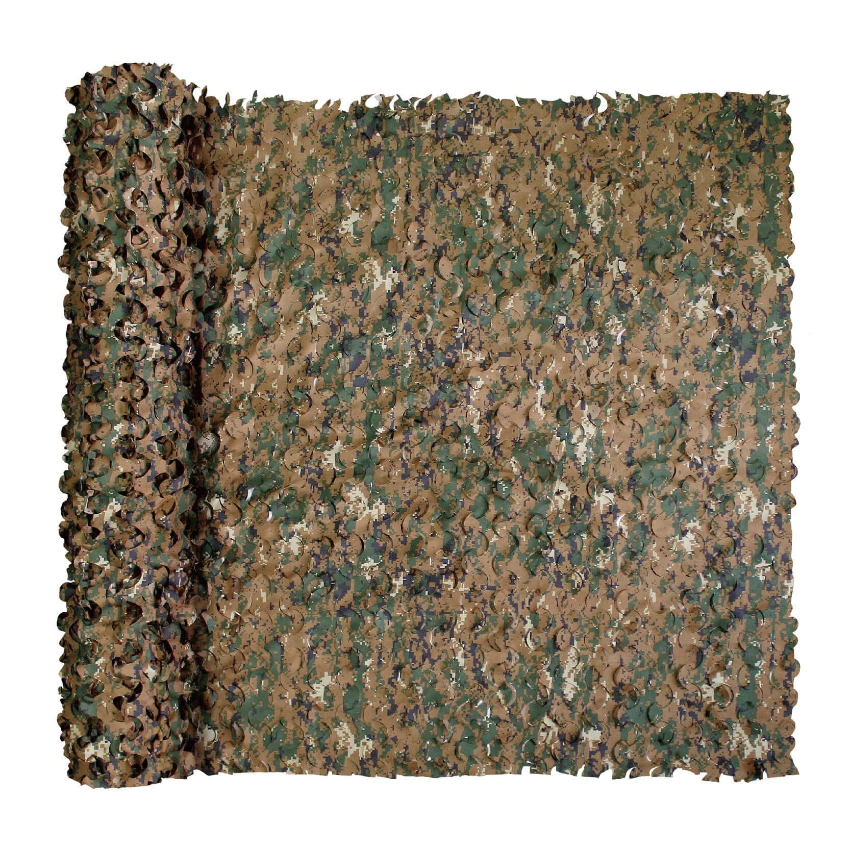 GRVCN GRVCN Camo Netting Camouflage Net, Bulk Roll Sunshade Mesh Nets for Hunting Blind Shooting Military Theme Party Decorations