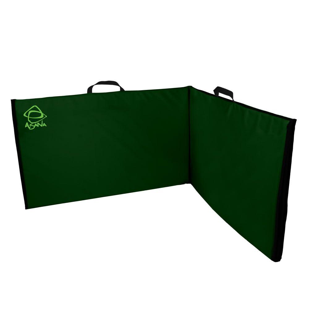 Asana Climbing Asana VersaPad - Revolutionary Supplemental Bouldering Crash Pad - Sit Start Bouldering Mat, Climbing Crash Pad Gap Cover, Sport Mat & Essential Bouldering Gear (Open - 74" x 44" x 1") (Green)