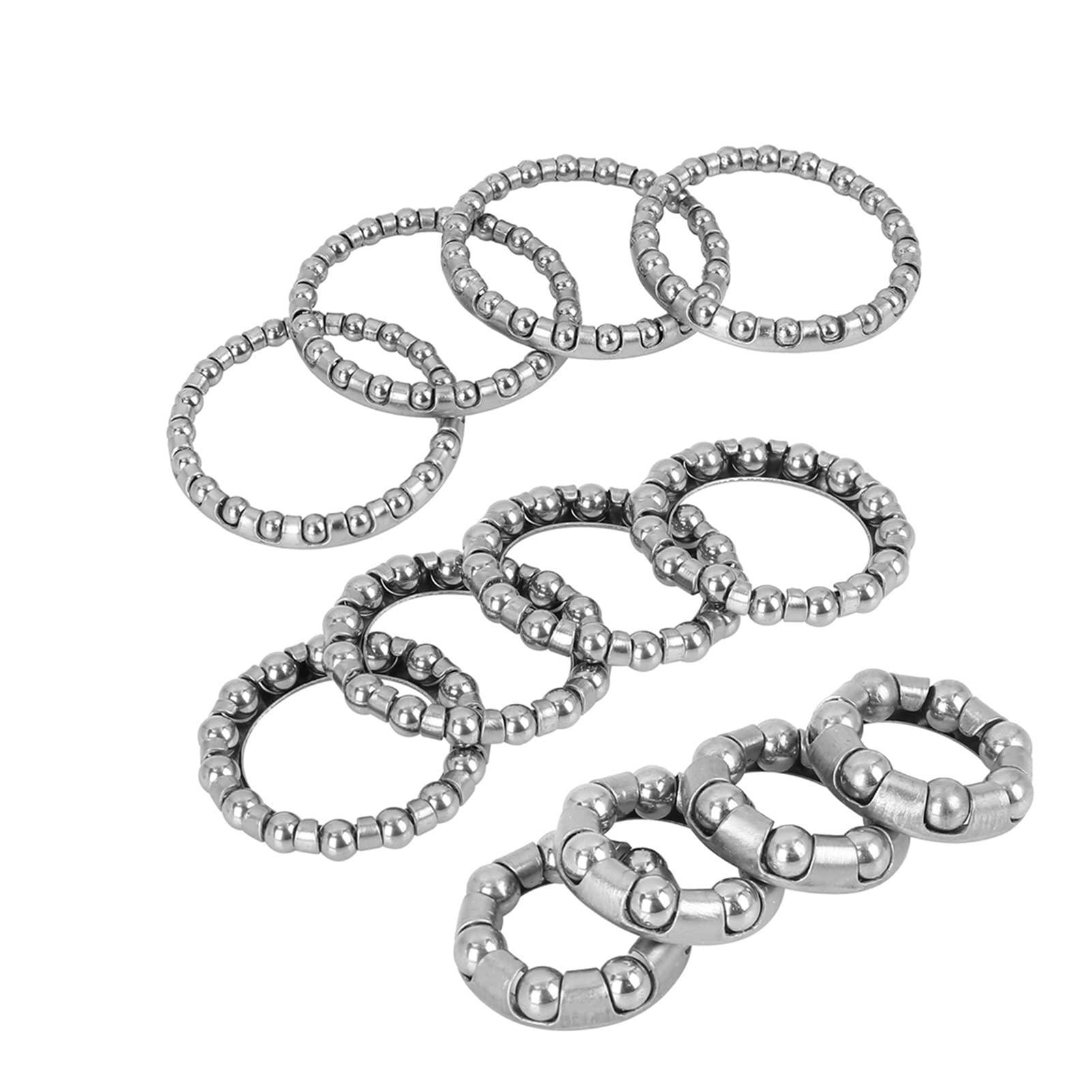 KOVNOVI KOVNOVI Bicycle Headset Steel 7 9 15 20 22 Balls Bike Axle Wheel Ball Frame Bearing Caged Retainer Replacement Accessories (Color : 4pcs 18.8mm)