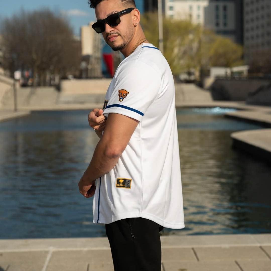 Genuine Collective Genuine Collective Men's Standard Pittsburgh Panthers Baseball, White