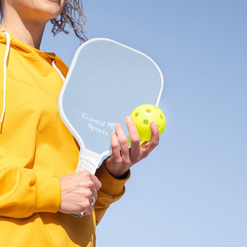 Coastal Sports Coastal Sports Pickleball Paddle | Graphite Face & Honeycomb Polymer Core | Premium Grip | Lightweight (Sky Blue)