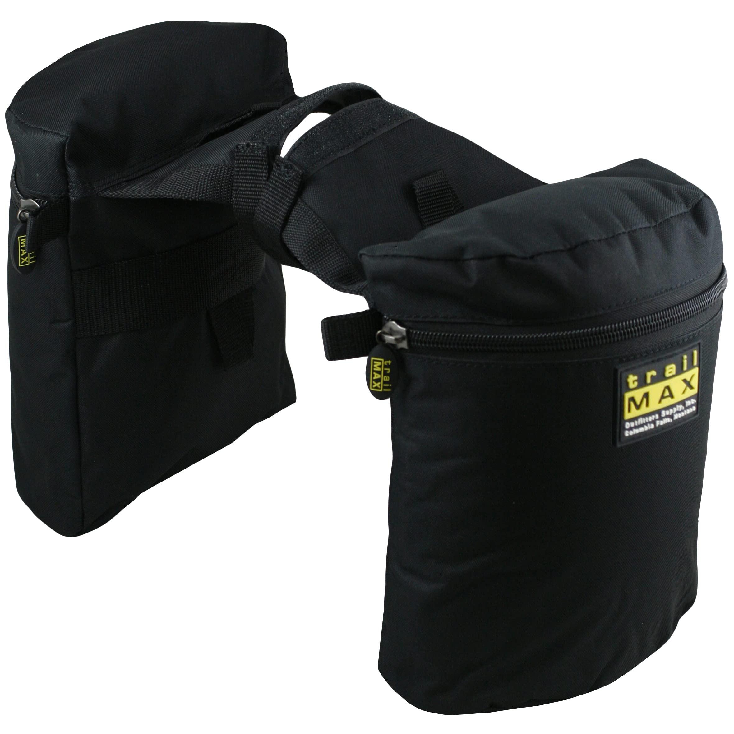 TrailMax TrailMax Large Saddle Bag Bundle; Pommel Pocket, Large Horn Bags, and Large Saddle Bags w/Detachable Cantle Package; Bundle of Large Horse Saddle Bags; Pommel, Horn, and Saddle Bag Set;