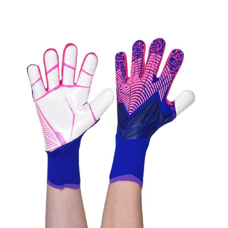 Froon Froon Spider-Man Soccer Goalkeeper Gloves Goalie Training Gloves Strong Grip Anti-Slip and Breathable for Adults and Children (Purple,10)