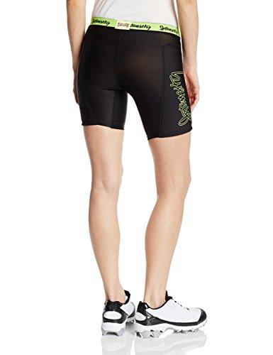 Intensity Intensity Women's Low Rise Slider Softball Shorts, Medium, Black Optic Yellow