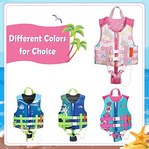 HeySplash HeySplash Toddler Swim Vest, Kids Floaties Swimming Jacket, Jumper Swimsuit with Adjustable Strap, Float Puddle Vest, Buoyancy Swimwear for Girls and Boys Aged 3-6 Years / 30-50lbs, Pink