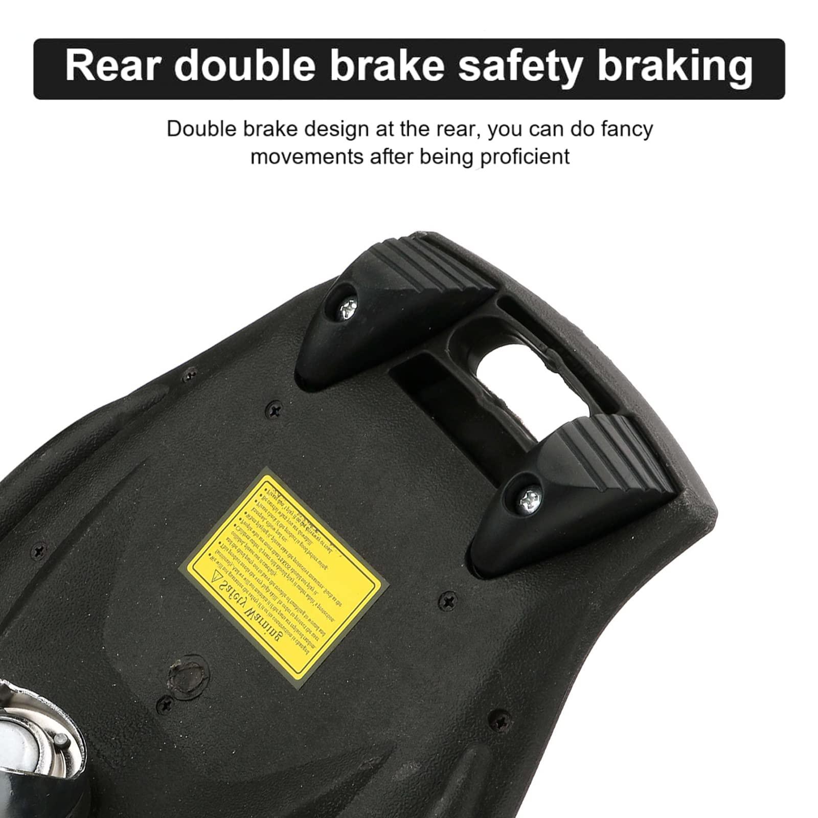 YEYGRIEM YEYGRIEM Rip Stick Skateboard, Compact and Lightweight Ripstick Deluxe Junior Caster Board with Illuminating Wheels and 360 Degree Casters for More Excitement and Fun for Adults, 29.1\"*7.4\" (Blue)