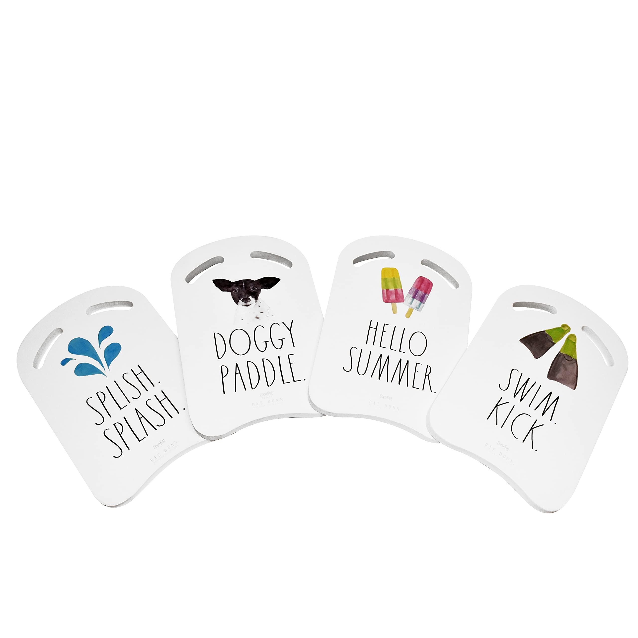 Coconut Float Rae Dunn x CocoNut Float Foam Kickboard - Hello Summer Theme - Youth and Adult Swimming Aid Made EVA Material, Swim Training Board Featuring Classic Rae Dunn Artwork