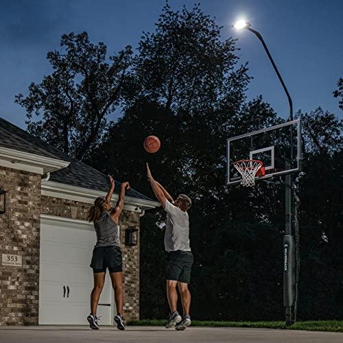 Silverback Silverback LED Basketball Hoop Light Illuminates Backboard, Rim, and Court and Fits Square Silverback and Goaliath In-Ground Hoops
