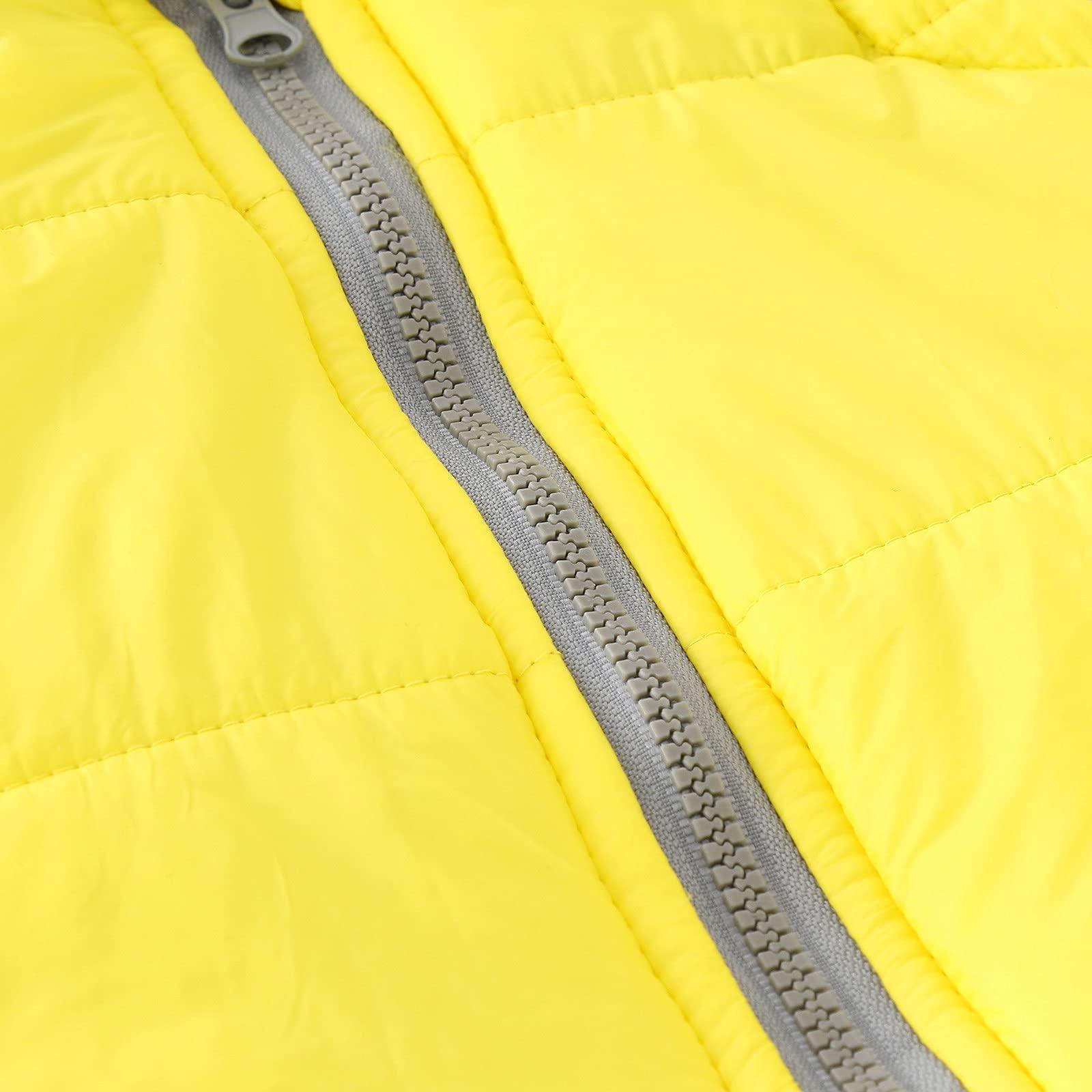 YDNGF Toddler Baby Girl Hoodies Vest Outwear 3D Dinosaur Sleeveless Waistcoat Warm Jacket 6M-6Y (Yellow, 18-24 Months)