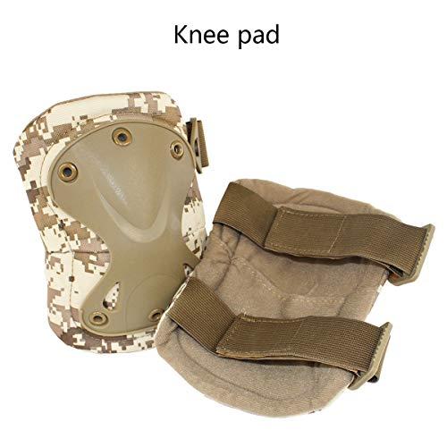 Aoutacc Aoutacc Tactical Combat Knee & Elbow Protective Pads Set for Outdoor CS Paintball Game Cycling Safety Skateboarding Gear Skates Knee Protection Guard Pads (DD)