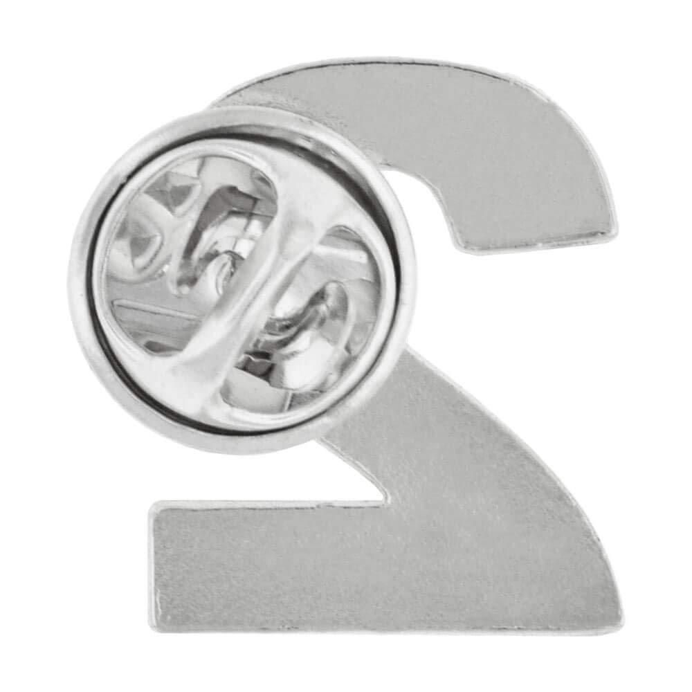 PinMart PinMarts Number Two 2 Lapel Pin Anniversary Birthday Number Jewelry