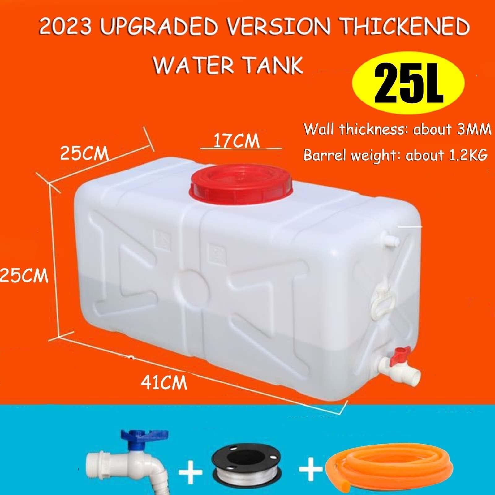 YXCUIDP YXCUIDP Outdoor Water Tank,Thick Plastic Food Grade Water Container Water Storage Containers with Faucet, Agricultural Construction Watering Camping & Hiking Water Storage(25L)